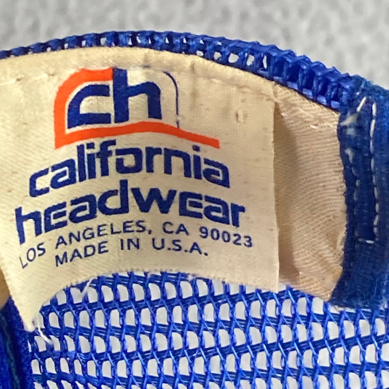 Vintage EPCOT Center Snapback Trucker Hat Blue 90s Made USA Theme Park Cap - Thumbnail 3