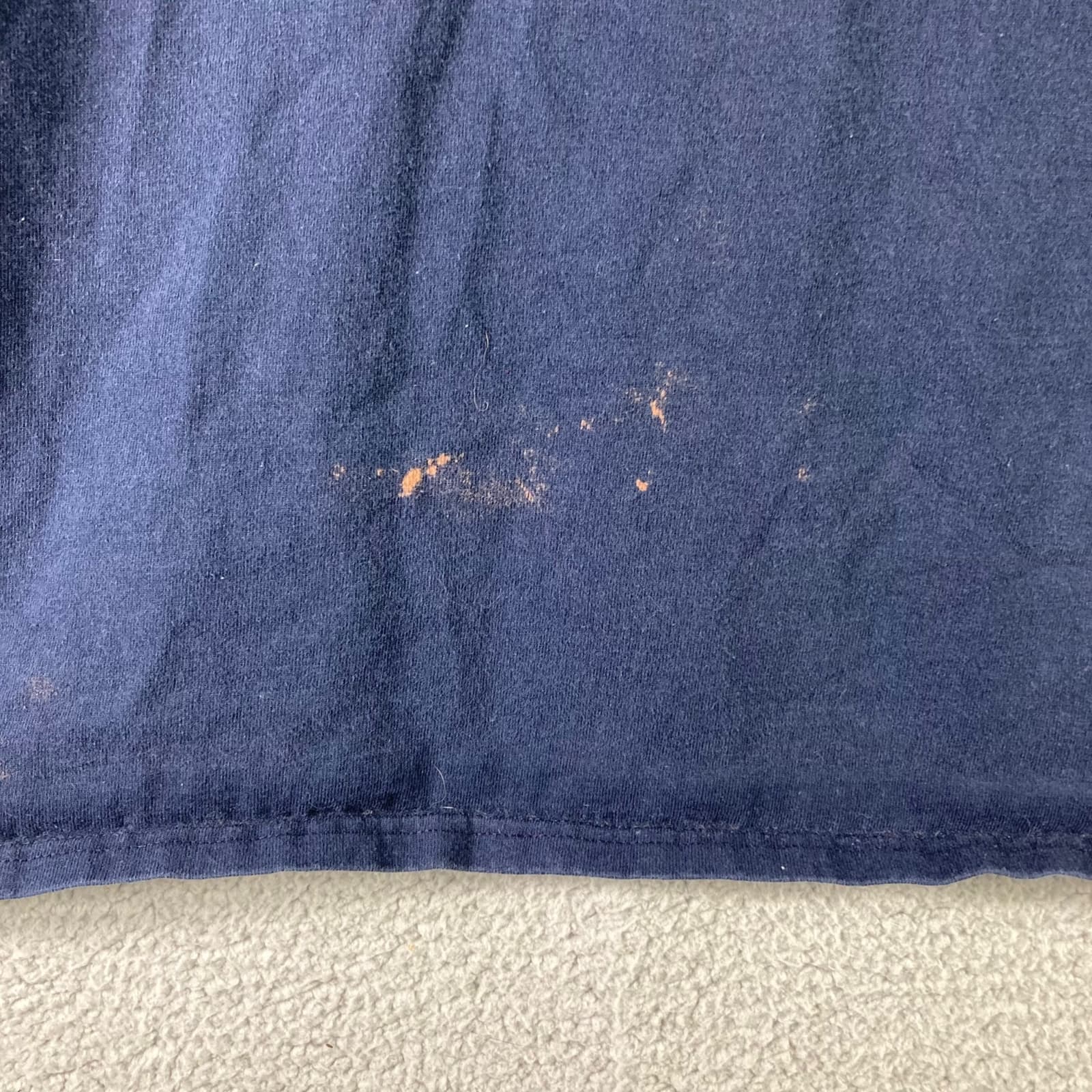 Vintage Champion Reverse Weave T-Shirt Mens XL Blue Logo Short Sleeve Tee Damage - Thumbnail 3