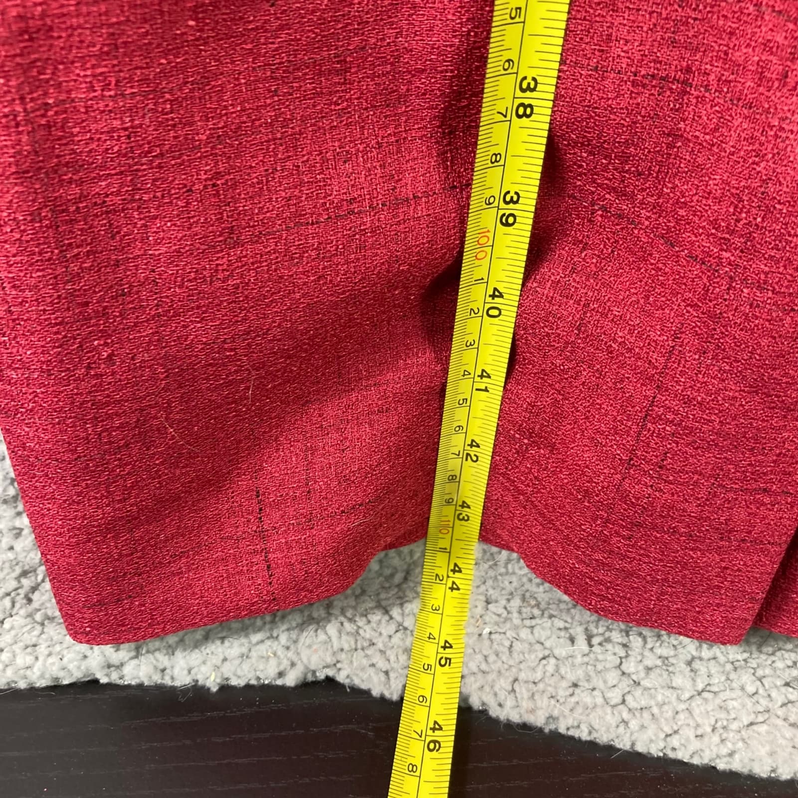 Vintage 80s Henry Lee Red Shirt Dress Womens Size 10 Short Sleeve Retro Shift - Thumbnail 10