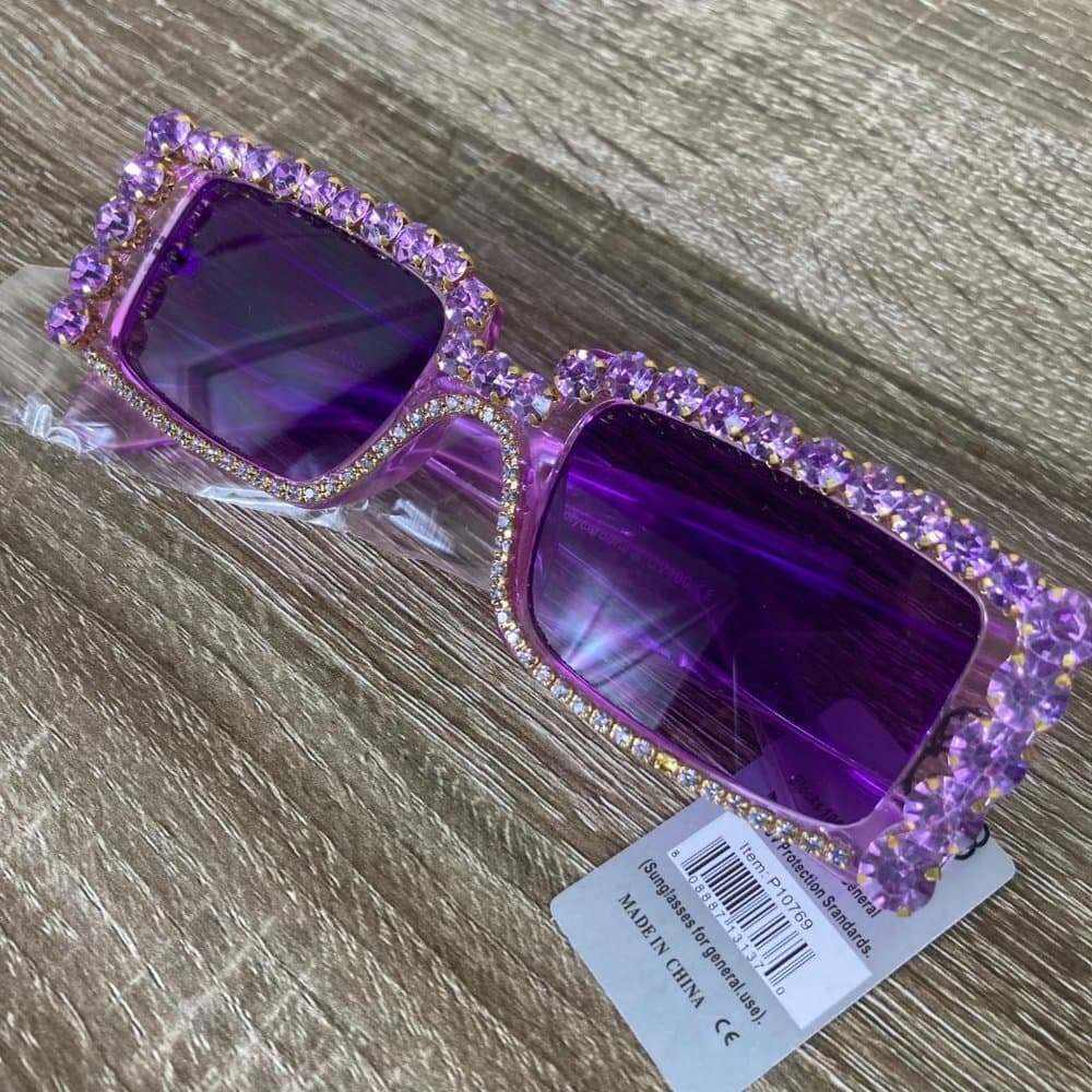 Pink Rhinestone Sunglasses Neon Eyeshadow Palette Earrings Bracelet Makeup Lot - Thumbnail 6