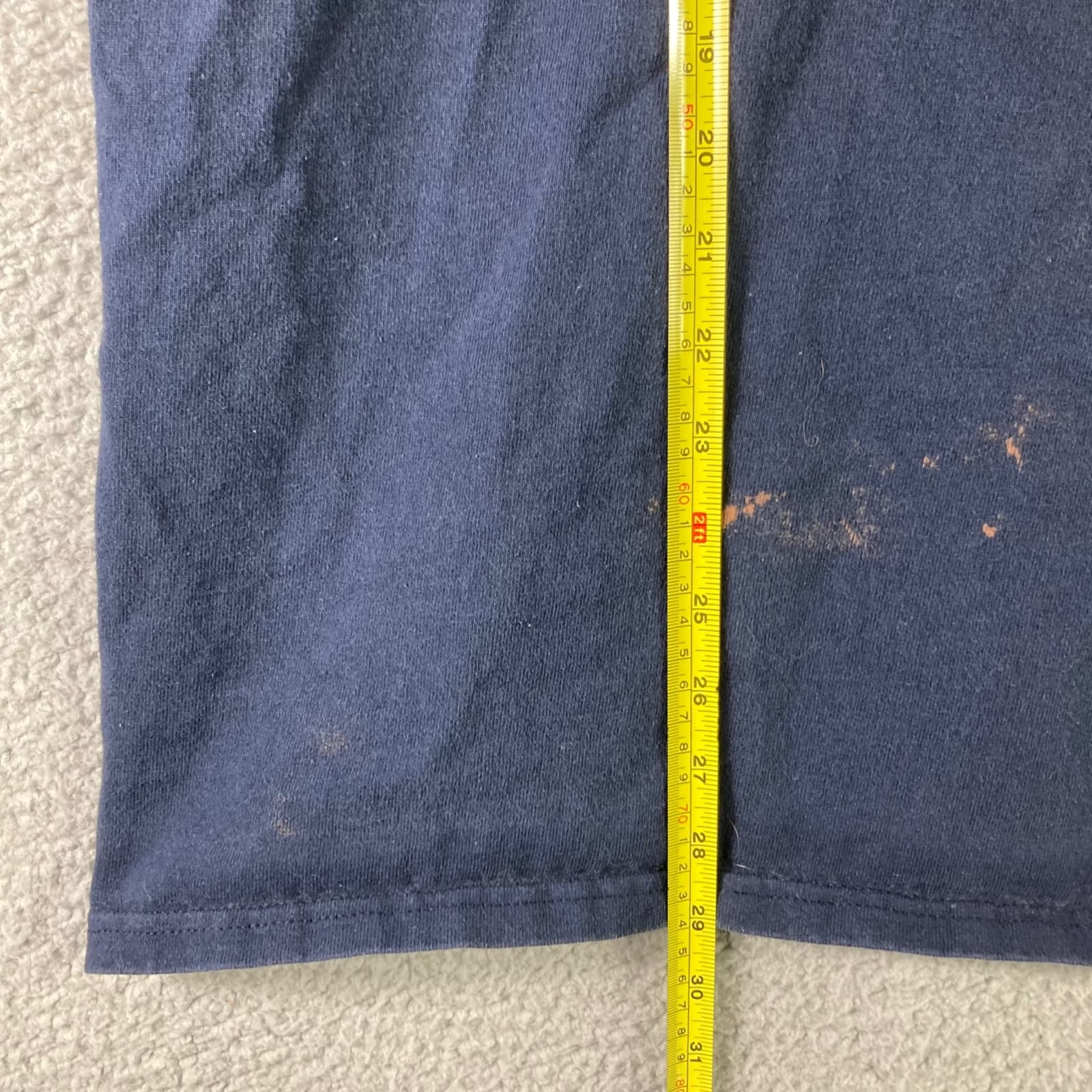 Vintage Champion Reverse Weave T-Shirt Mens XL Blue Logo Short Sleeve Tee Damage - Thumbnail 7