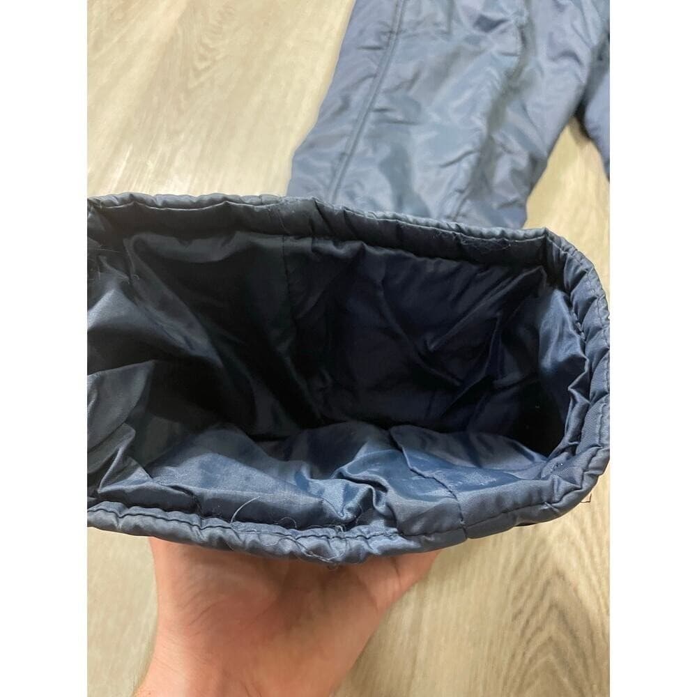 Vintage Insulated Ski Bib Overalls Women's 8 Blue Snow Pants Navy Blue Black - Thumbnail 8