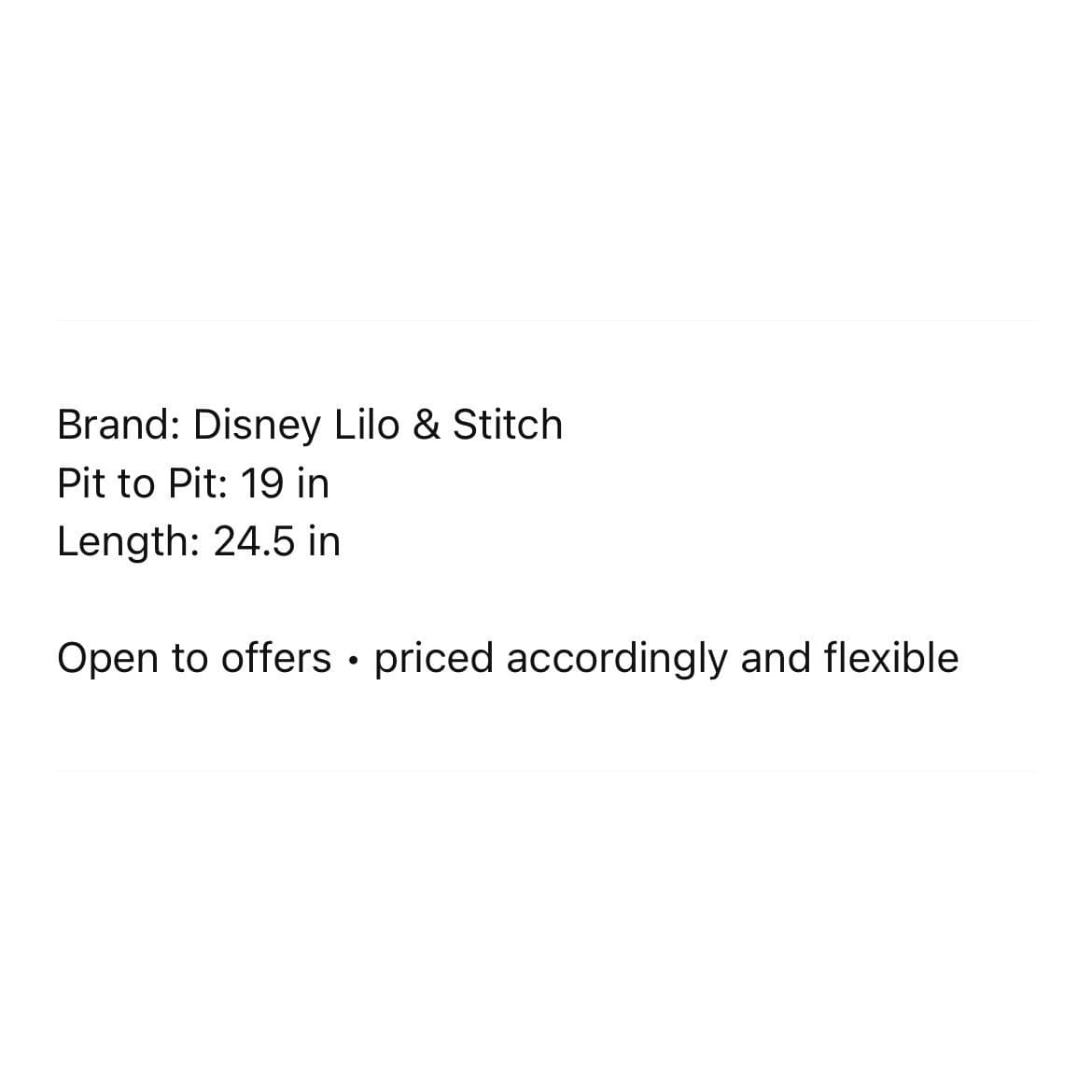 Disney Stitch Tie Waist Graphic T Shirt Womens Medium Purple Character Tee - Thumbnail 4