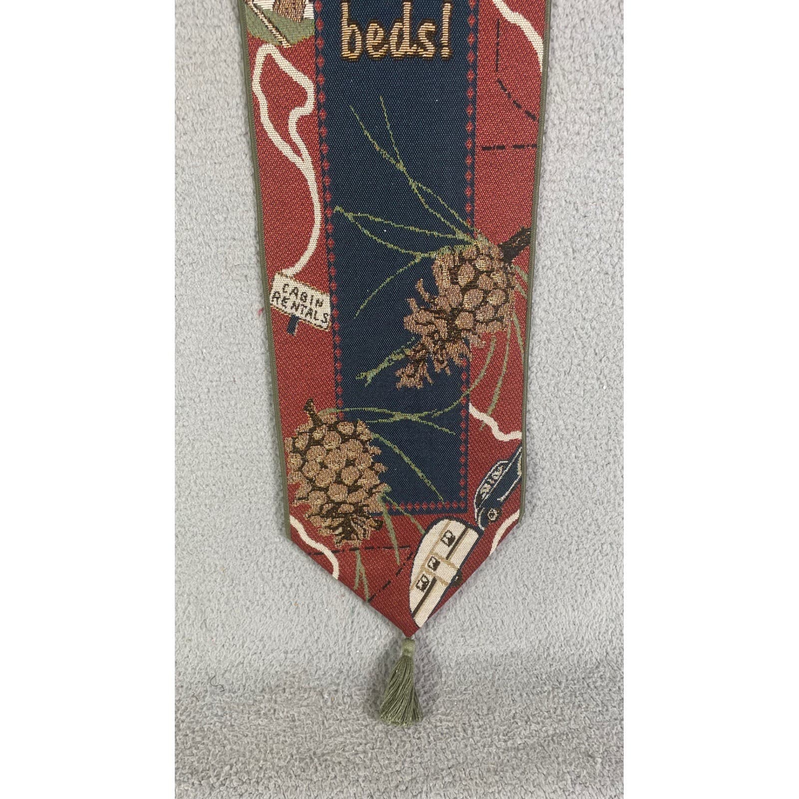Annie Danielson Happy Campers Fabric Wall Hanging Camping Cabin Decor Rustic - Thumbnail 7