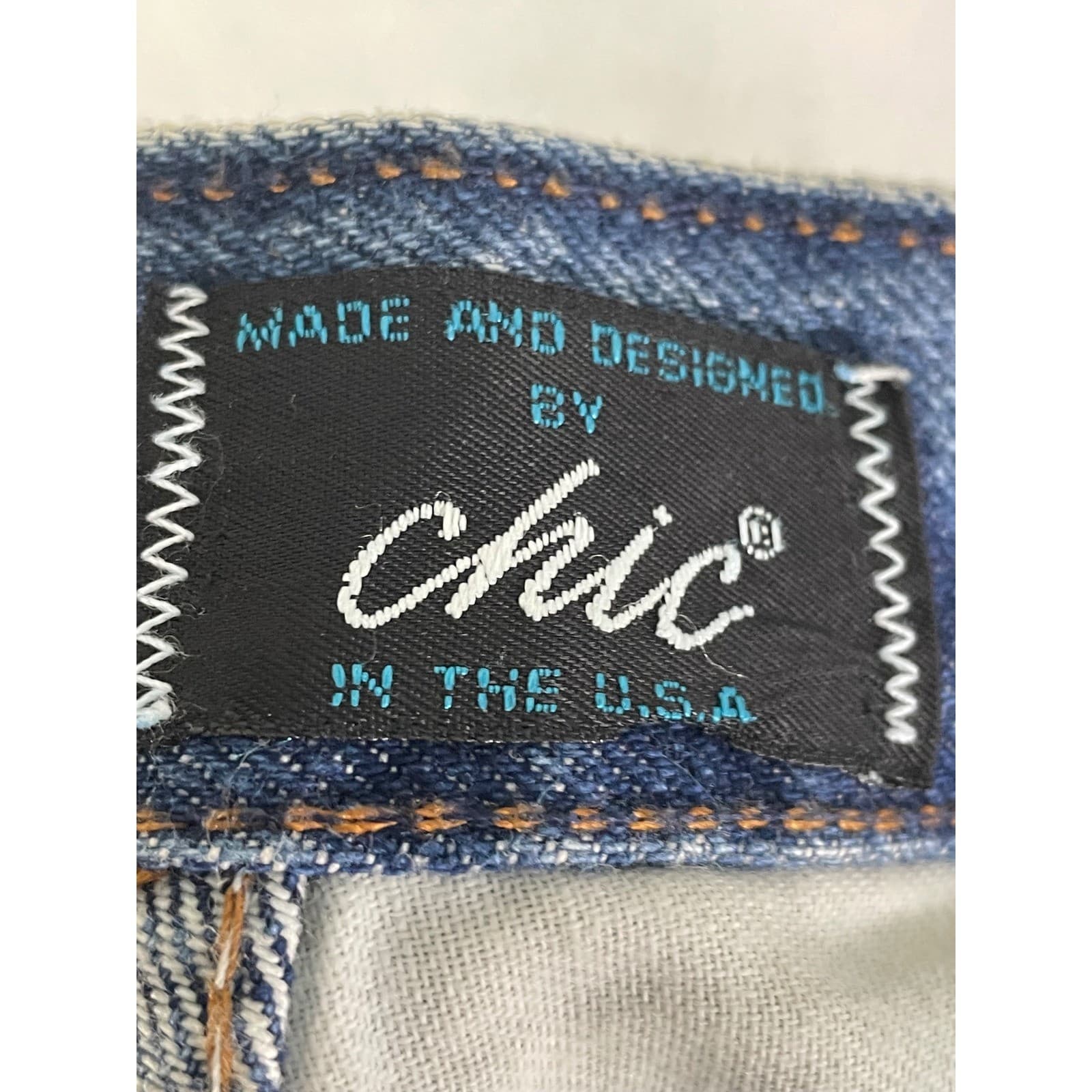 Vintage Chic High Waisted Tapered Mom Jeans Medium Wash USA Made Size 14P 28x26 - Thumbnail 4