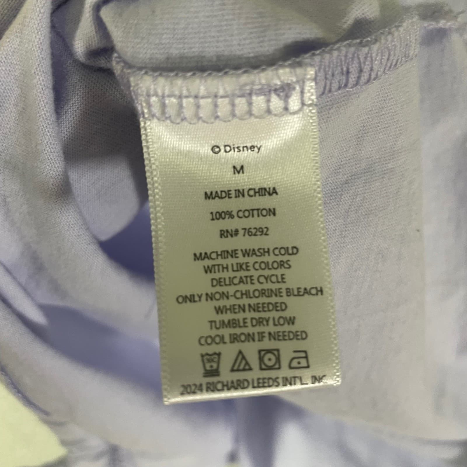 Disney Stitch Tie Waist Graphic T Shirt Womens Medium Purple Character Tee - Thumbnail 6