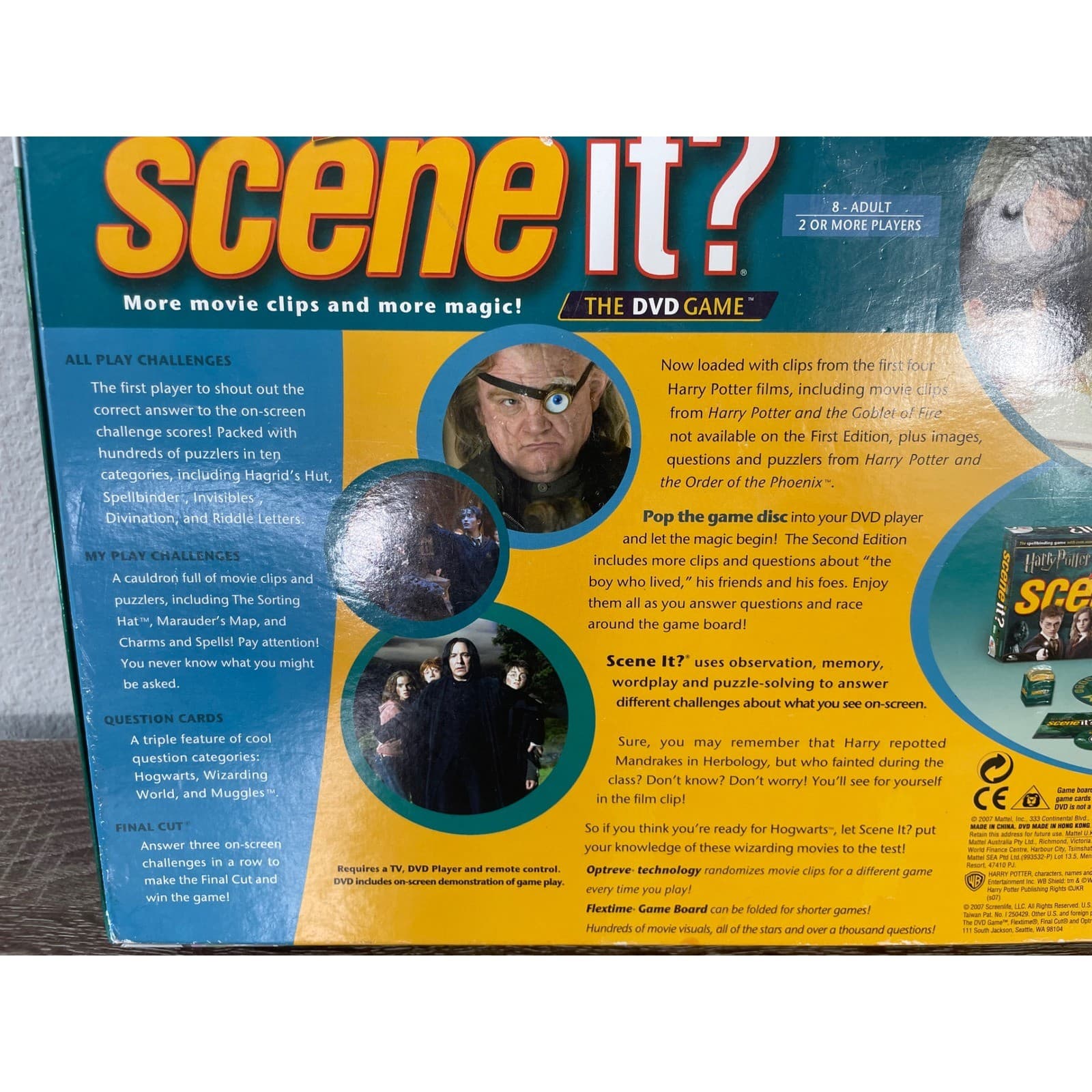 Harry Potter Scene It 2nd Edition DVD Board Game Complete Mattel 2007 K5807 - Thumbnail 6
