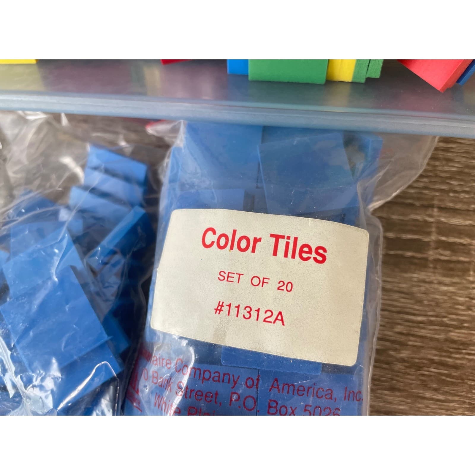 Harcourt Brace Attrilinks Math Manipulatives Kit Color Tiles Elementary Set - Thumbnail 5