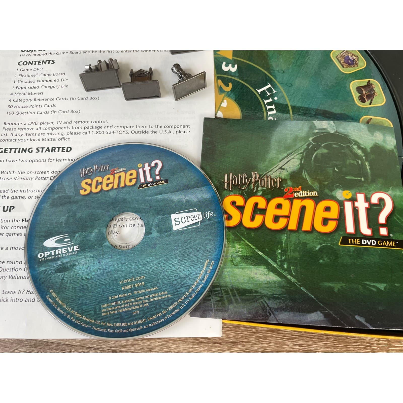 Harry Potter Scene It 2nd Edition DVD Board Game Complete Mattel 2007 K5807 - Thumbnail 10