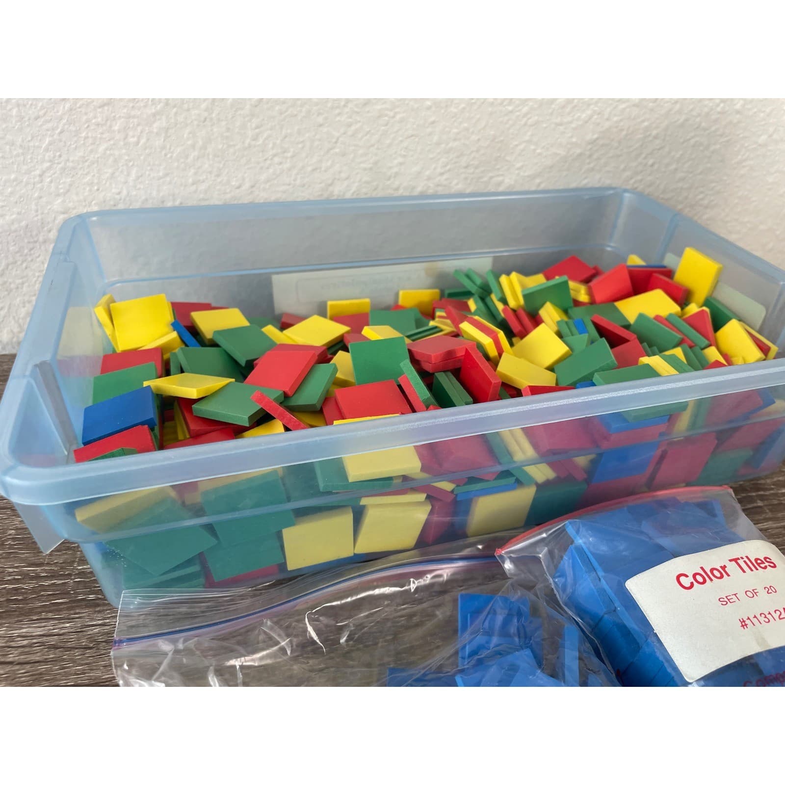 Harcourt Brace Attrilinks Math Manipulatives Kit Color Tiles Elementary Set - Thumbnail 9