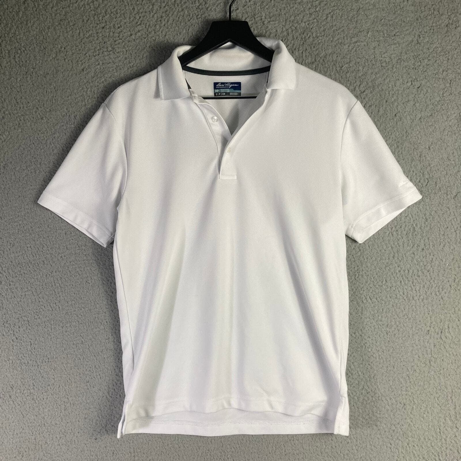 Ben Hogan Men's Polo Shirt White Short Sleeve Golf Casual Size S - Thumbnail 6
