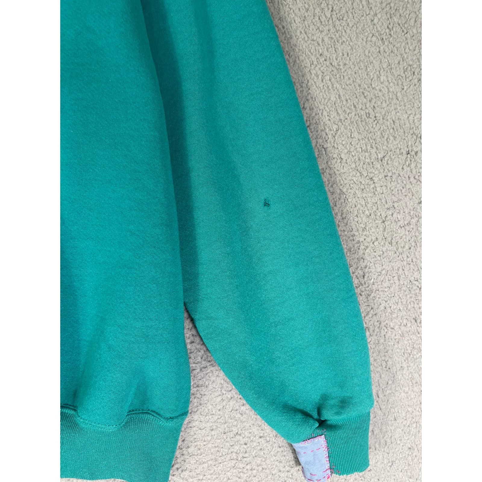 Vintage 90s Minnesota Crewneck Sweatshirt Teal Golf Tourist Pullover L - Thumbnail 8