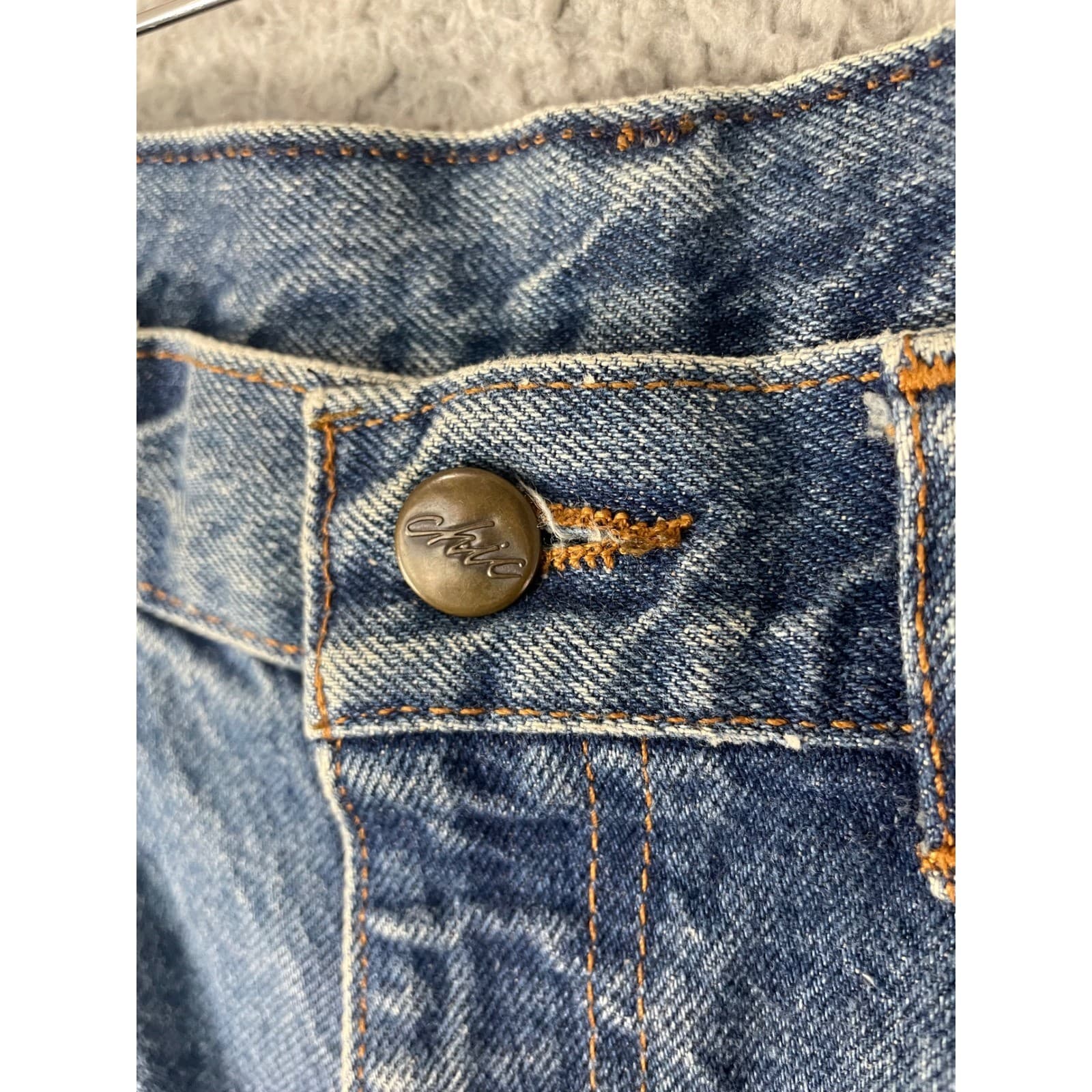 Vintage Chic High Waisted Tapered Mom Jeans Medium Wash USA Made Size 14P 28x26 - Thumbnail 9