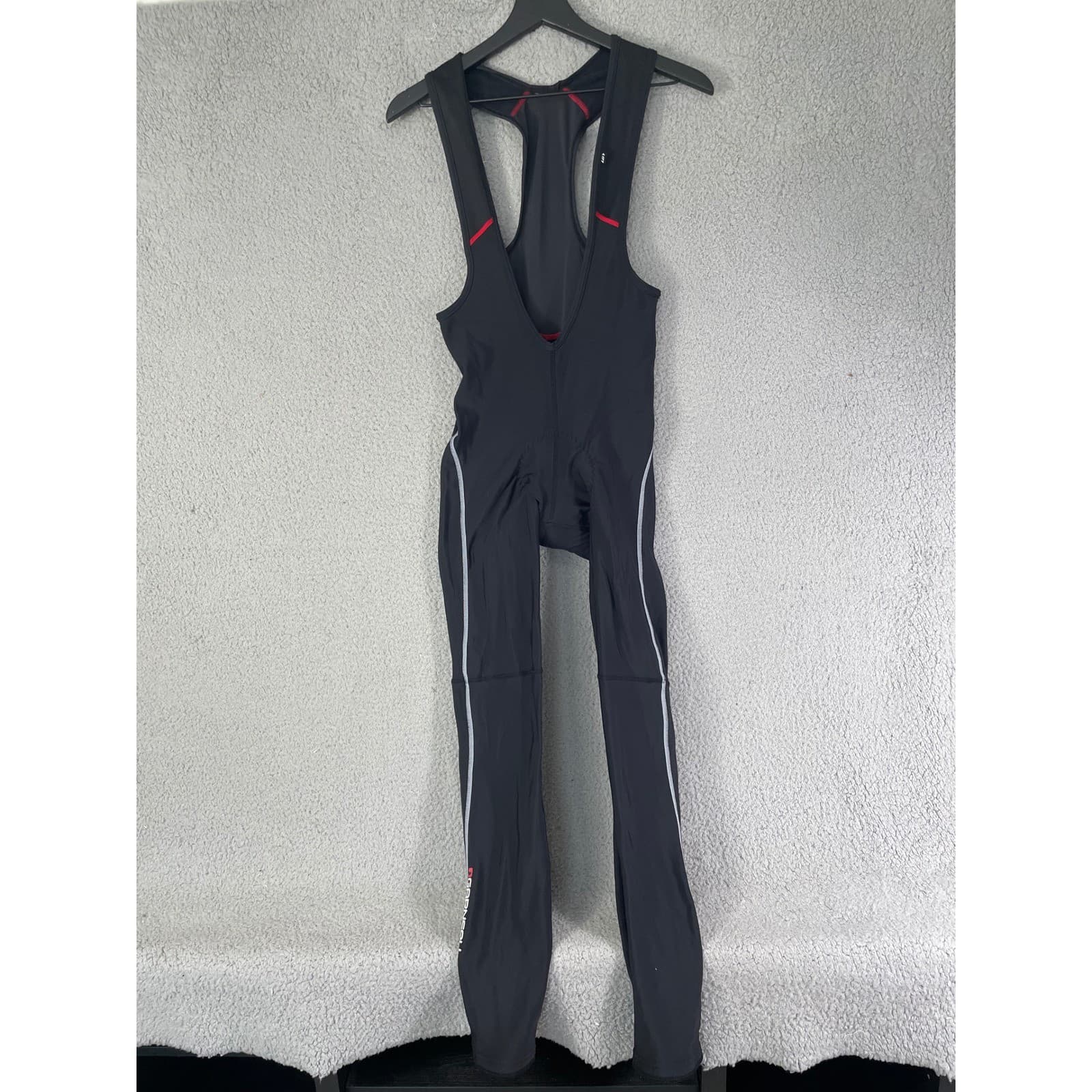 Louis Garneau Mens Full Length Cycling Bib Tights Black Padded Small Chamois - Thumbnail 3