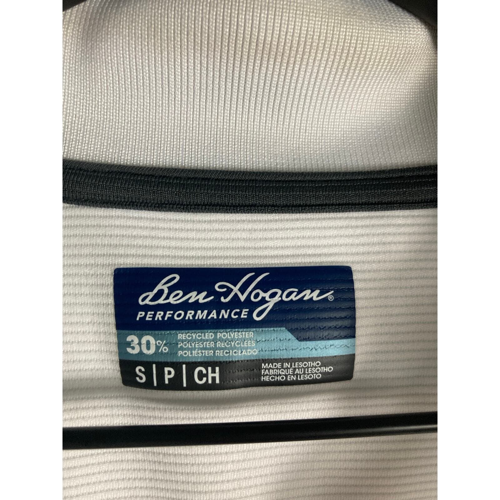 Ben Hogan Men's Polo Shirt White Short Sleeve Golf Casual Size S - Thumbnail 3