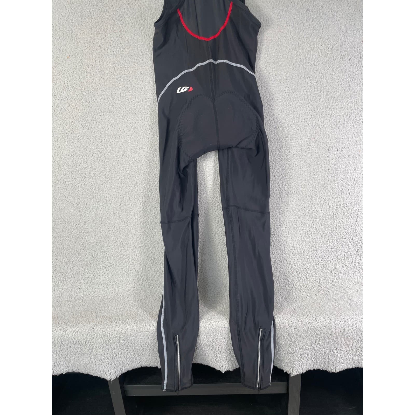 Louis Garneau Mens Full Length Cycling Bib Tights Black Padded Small Chamois - Thumbnail 11
