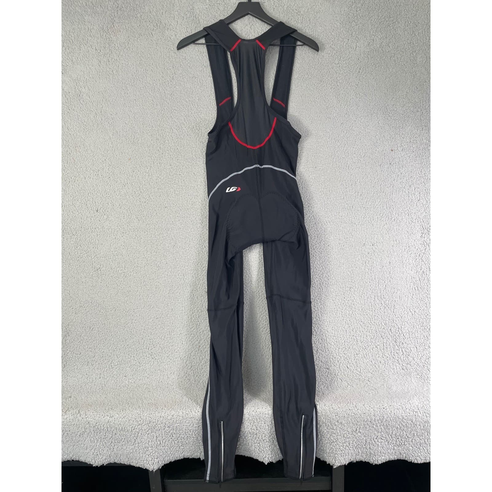 Louis Garneau Mens Full Length Cycling Bib Tights Black Padded Small Chamois - Thumbnail 5