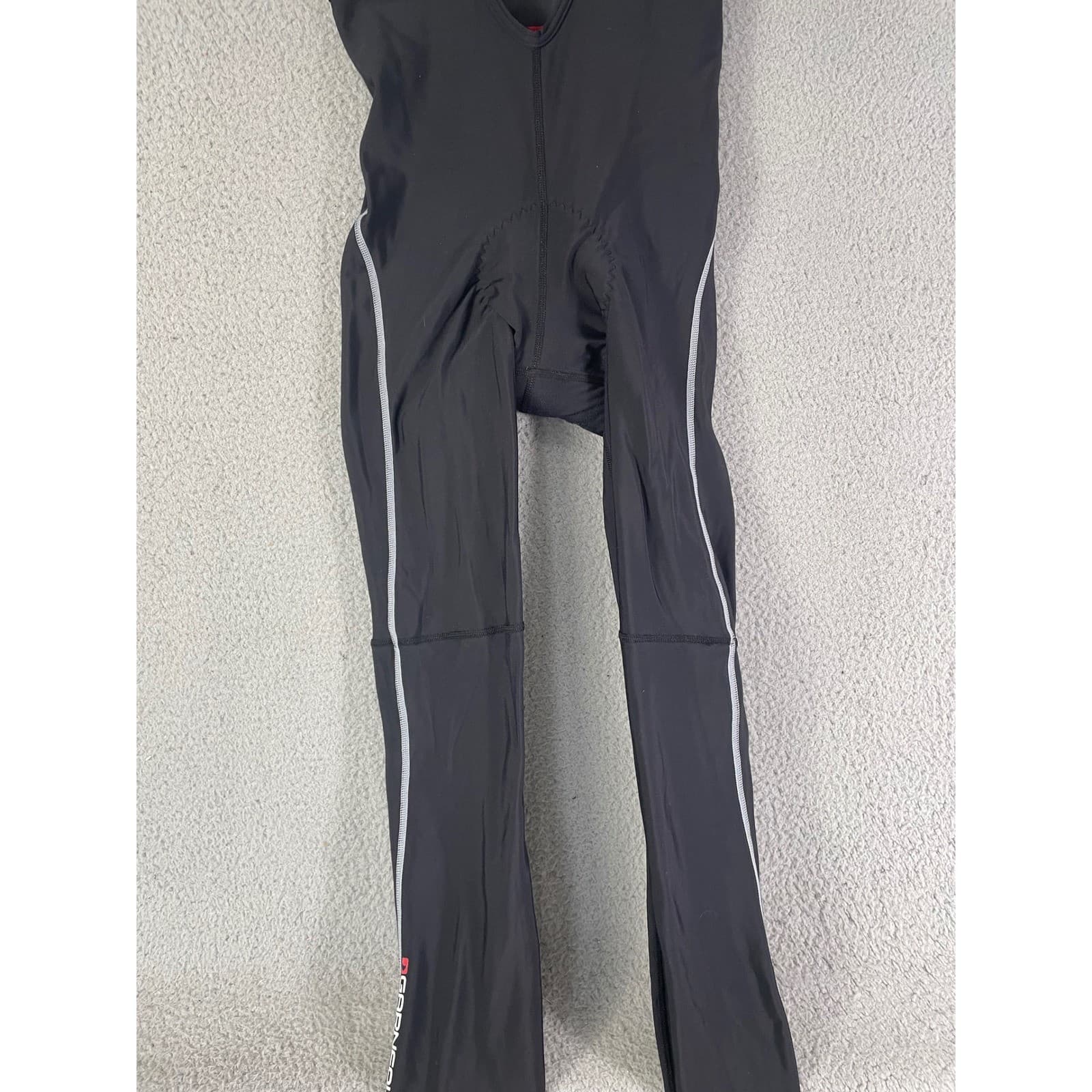 Louis Garneau Mens Full Length Cycling Bib Tights Black Padded Small Chamois - Thumbnail 7