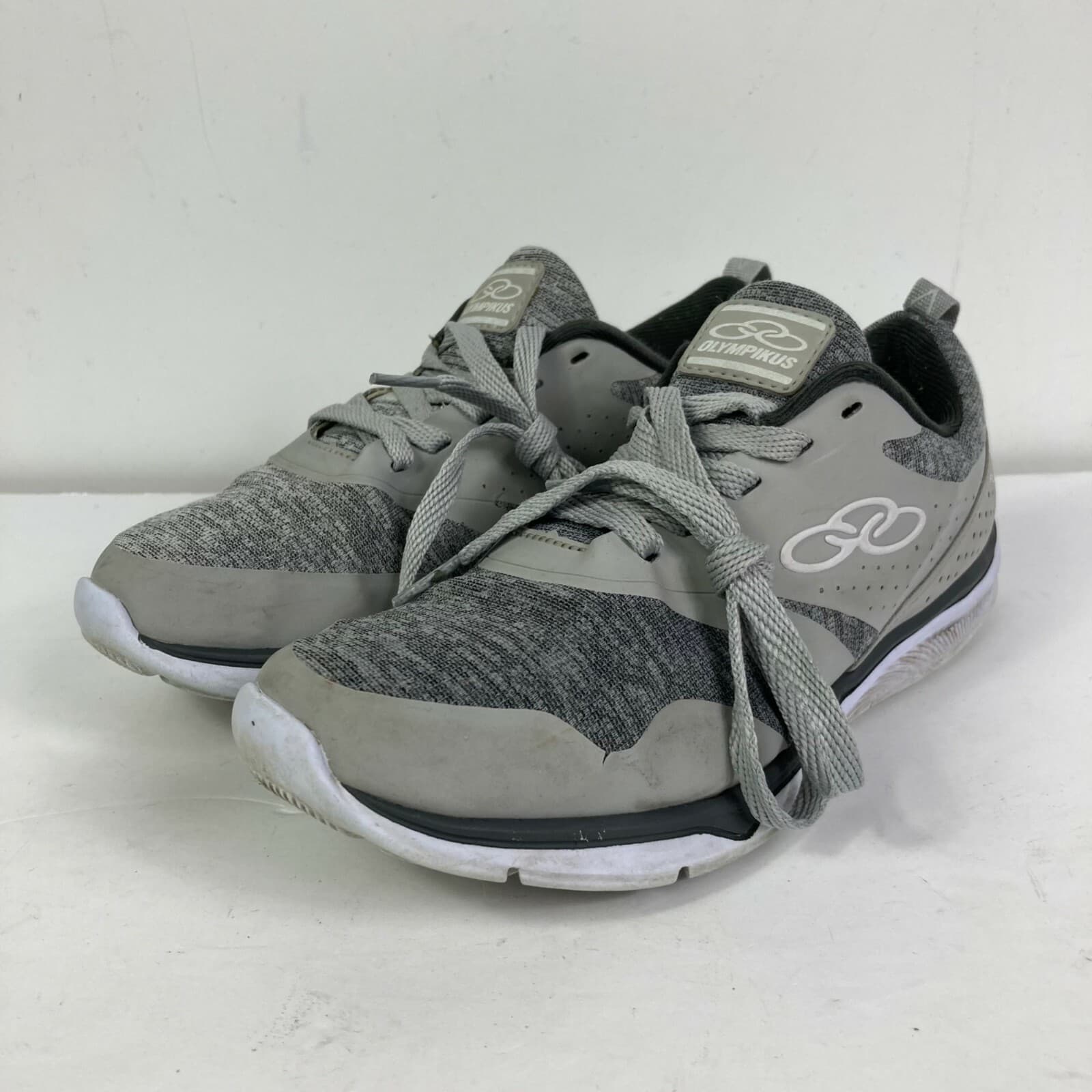 Olympikus Womens Gray Running Shoes Size 6 Grey Lace Up Athletic Sneakers - Thumbnail 2