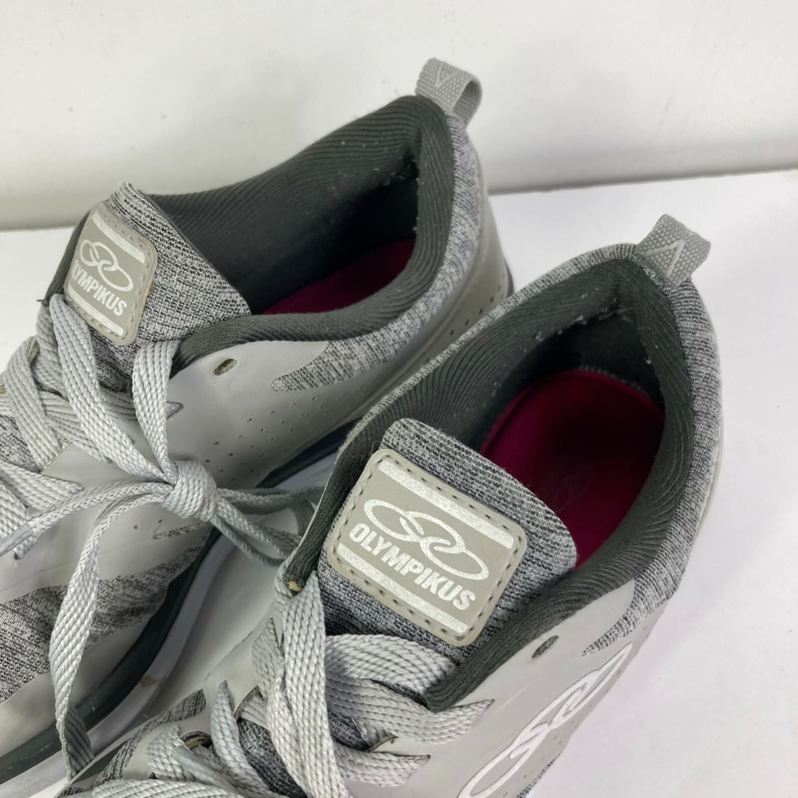 Olympikus Womens Gray Running Shoes Size 6 Grey Lace Up Athletic Sneakers - Thumbnail 3
