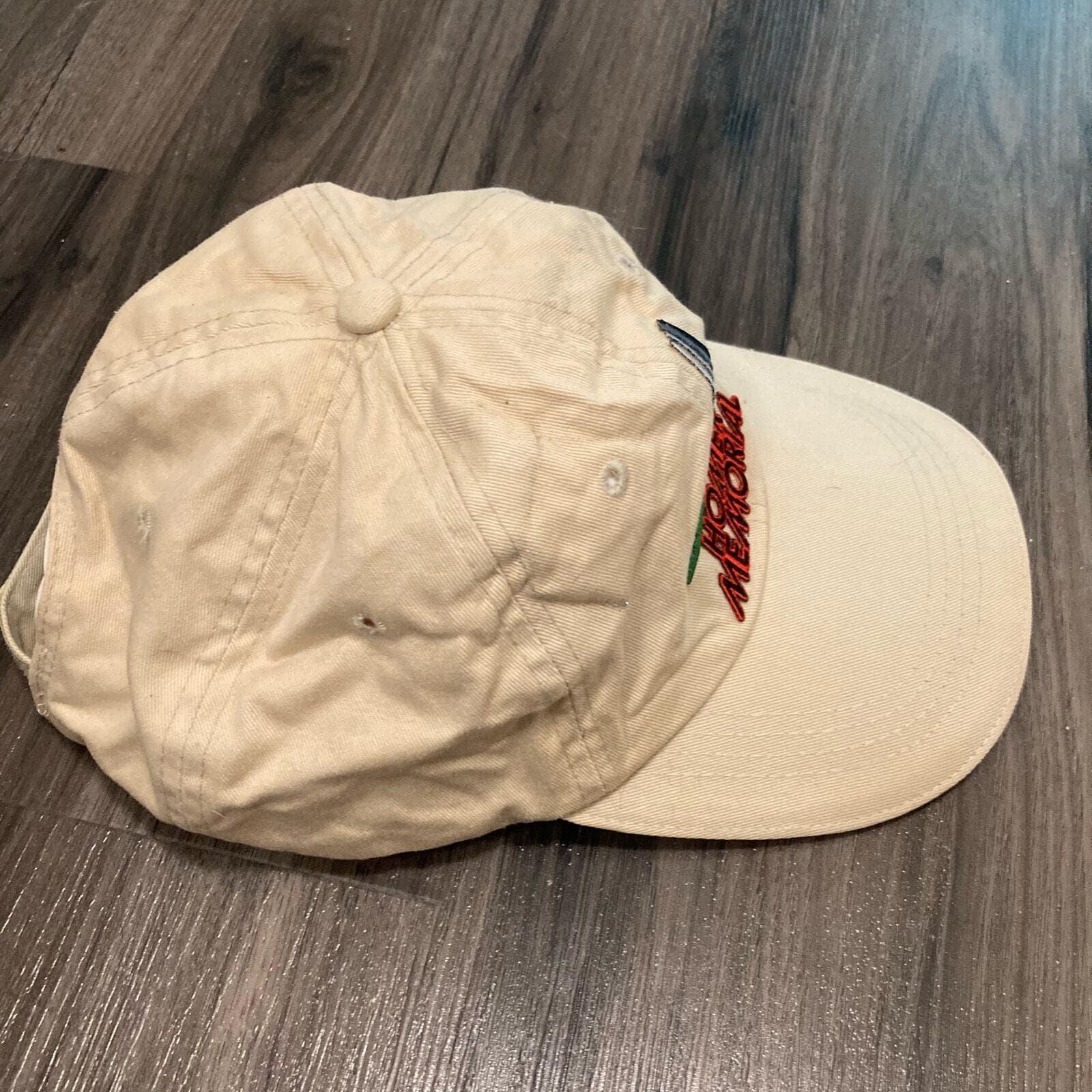 Homer Memorial 25th Anniversary Hat Oil Derrick Gas Beige Strapback Dad Cap - Thumbnail 8