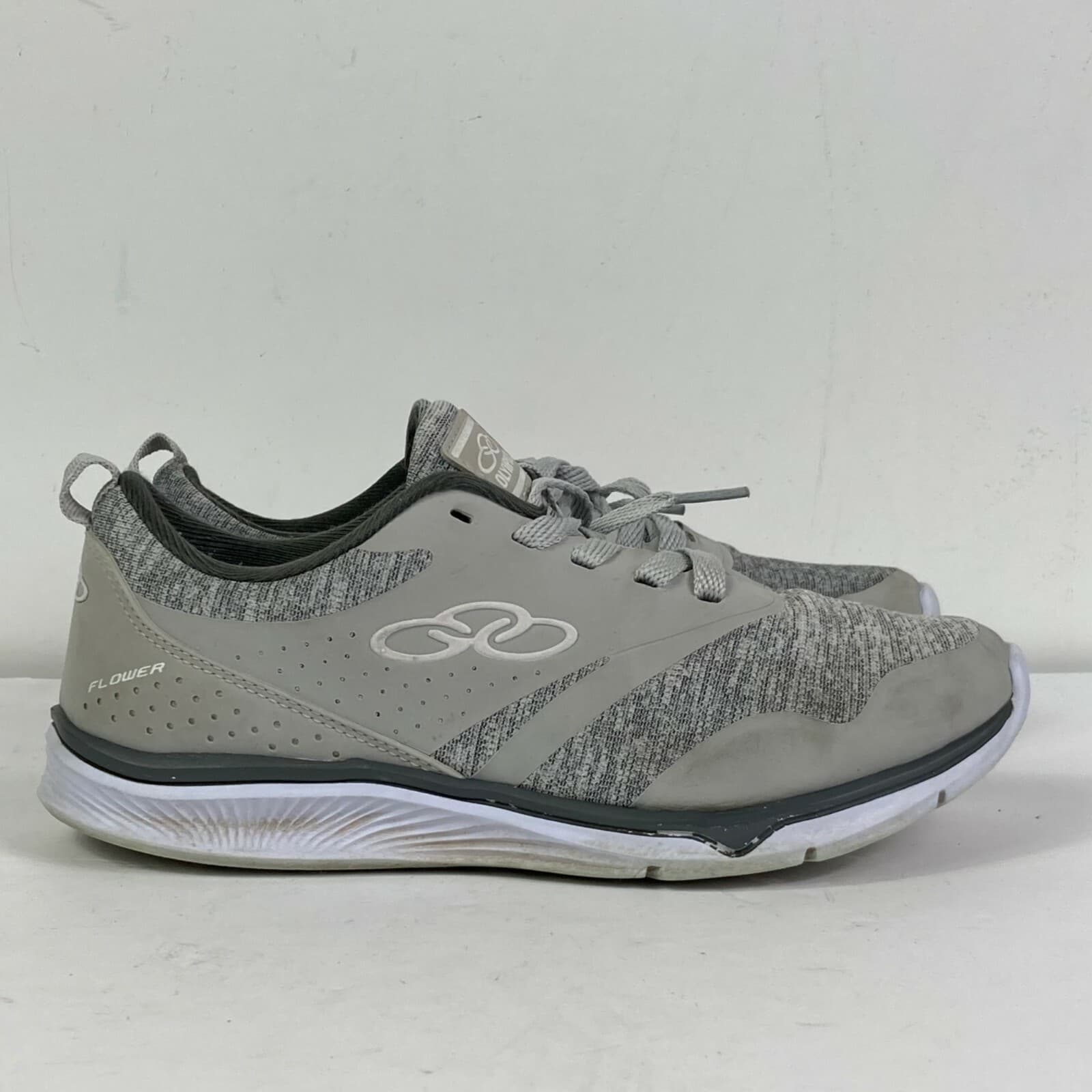 Olympikus Womens Gray Running Shoes Size 6 Grey Lace Up Athletic Sneakers - Thumbnail 8