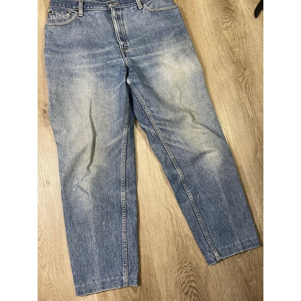 Levi's 550 Relaxed Fit Jeans Mens 33x28 Blue Denim USA Tapered Vintage 90s Style - Thumbnail 11