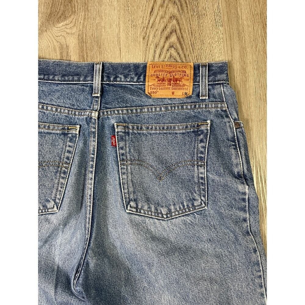 Levi's 550 Relaxed Fit Jeans Mens 33x28 Blue Denim USA Tapered Vintage 90s Style - Thumbnail 12