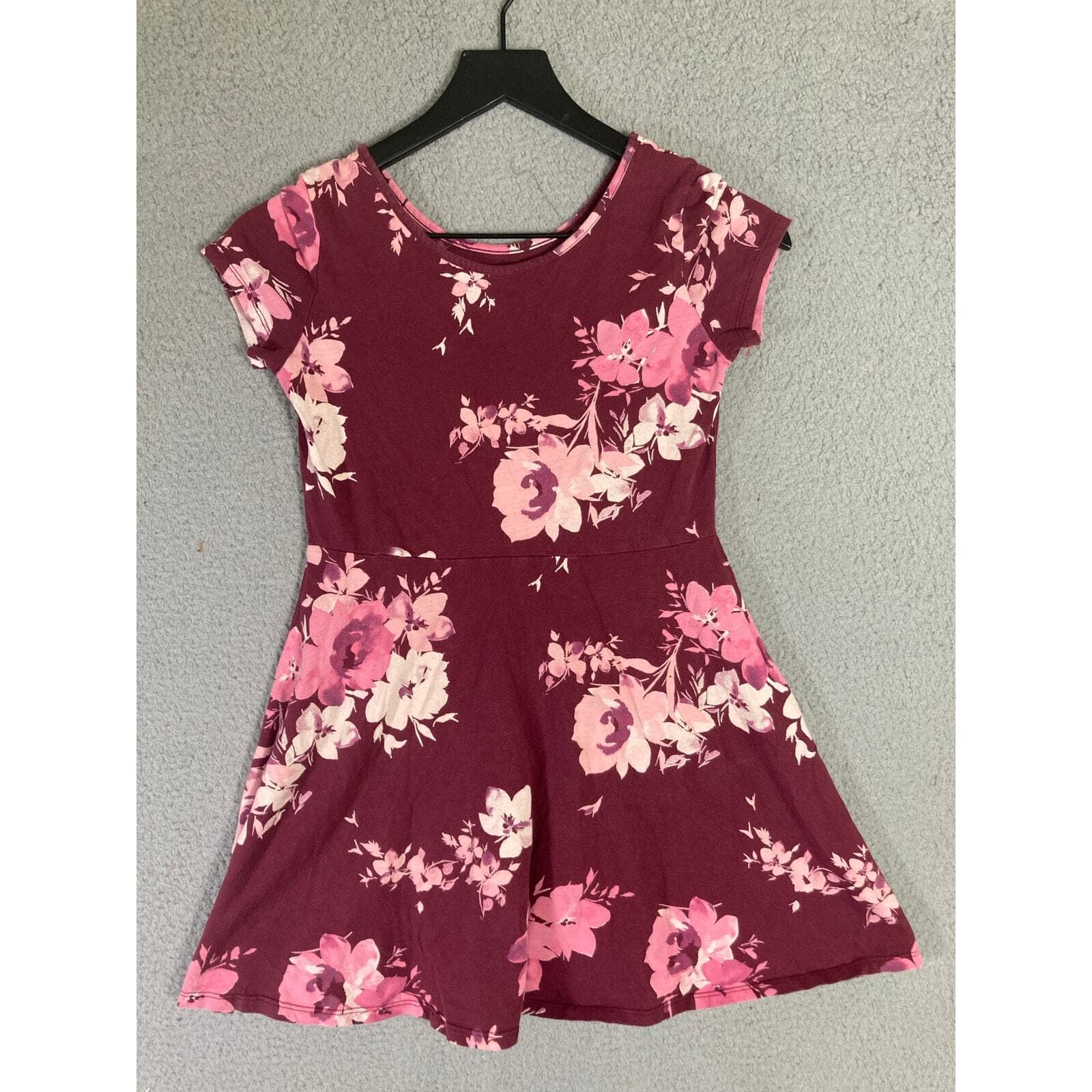 Girls Floral Dress Set 2 Bell Sleeve Casual Spring Summer Kids Size Large Cute - Thumbnail 2