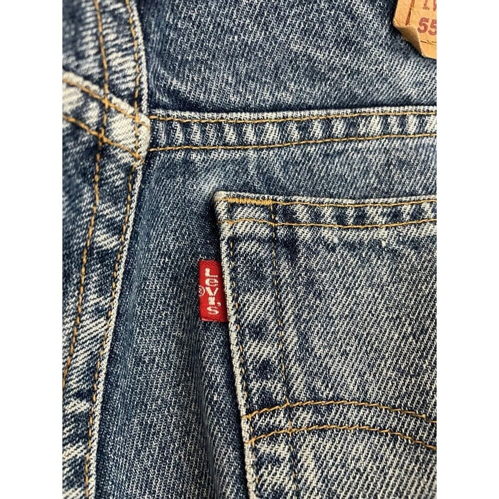 Levi's 550 Relaxed Fit Jeans Mens 33x28 Blue Denim USA Tapered Vintage 90s Style - Thumbnail 14