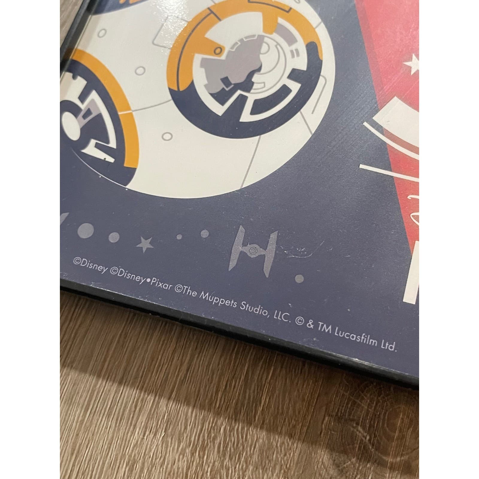Disney Hollywood Studios 30th Anniversary Framed Poster Art Woody Kermit BB8 - Thumbnail 4
