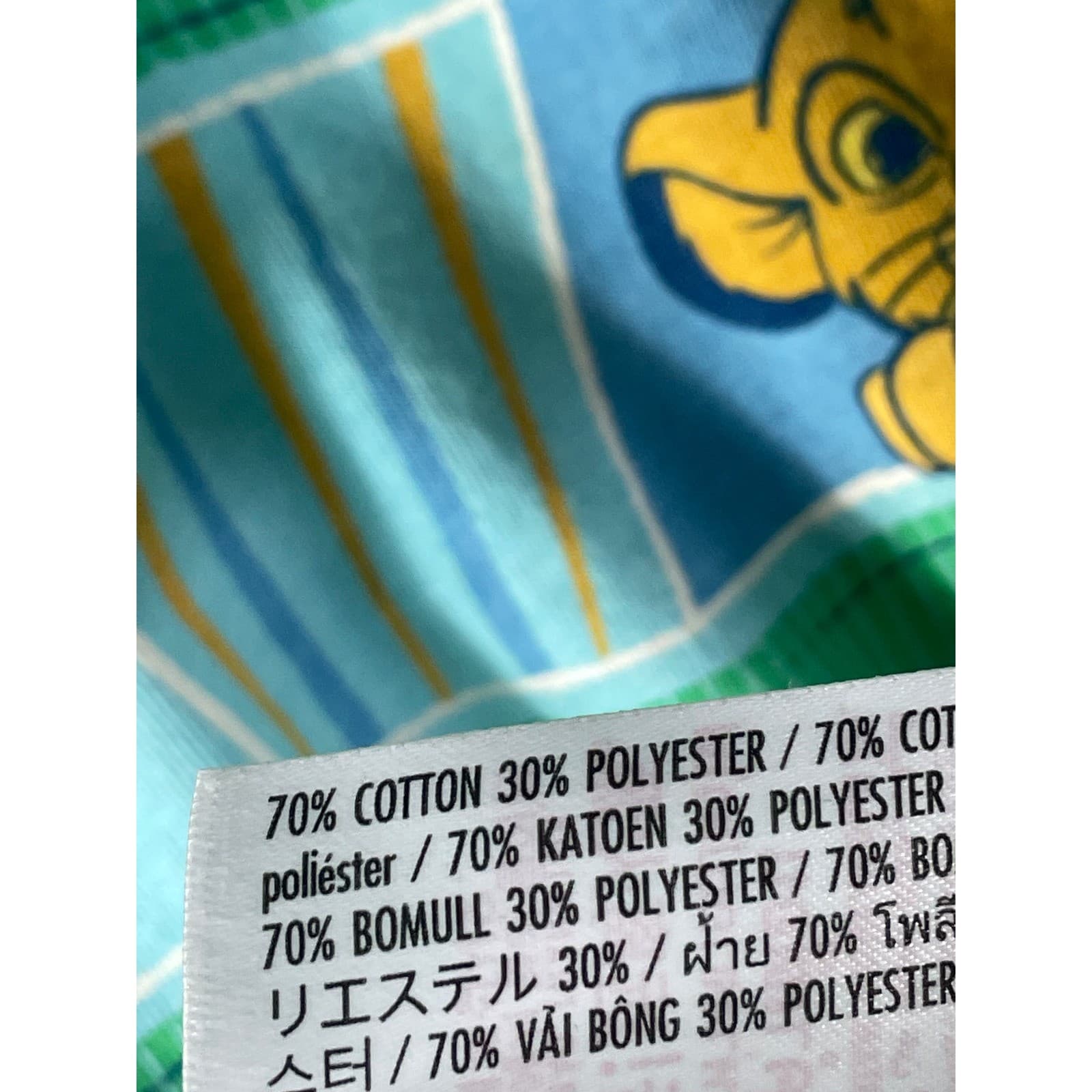 Disney Lion King Simba Shirt Womens XS Blue Green Cape Sleeve Animal Kingdom Top - Thumbnail 4
