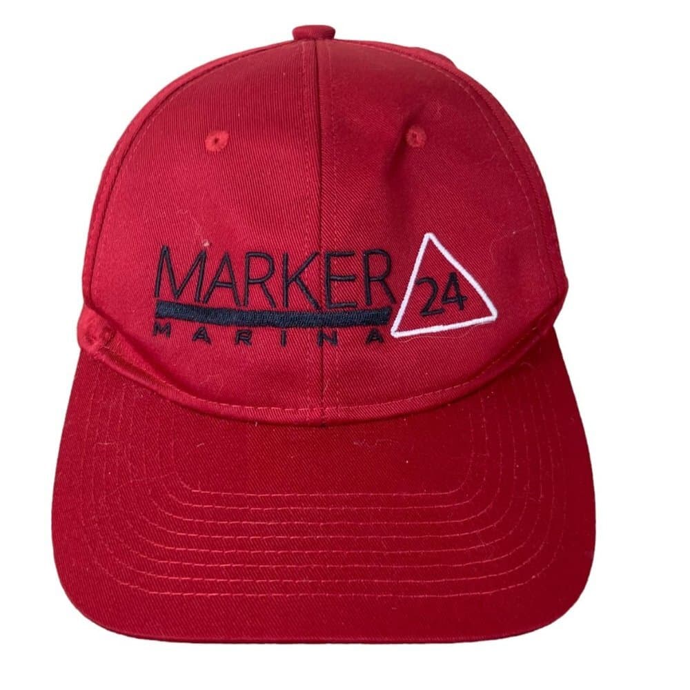 Merritt Island Florida Souvenir Snapback Trucker Hat Red Adjustable Cap Gift - Thumbnail 2