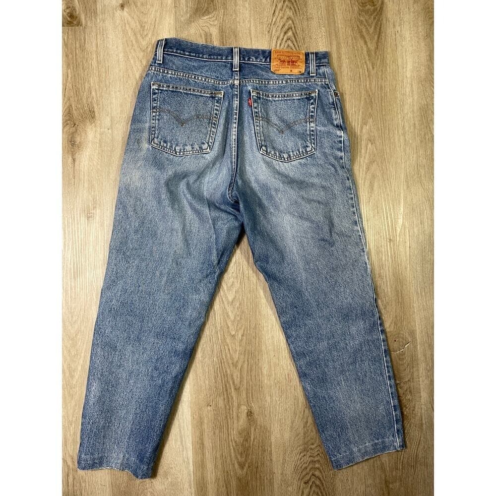 Levi's 550 Relaxed Fit Jeans Mens 33x28 Blue Denim USA Tapered Vintage 90s Style - Thumbnail 5