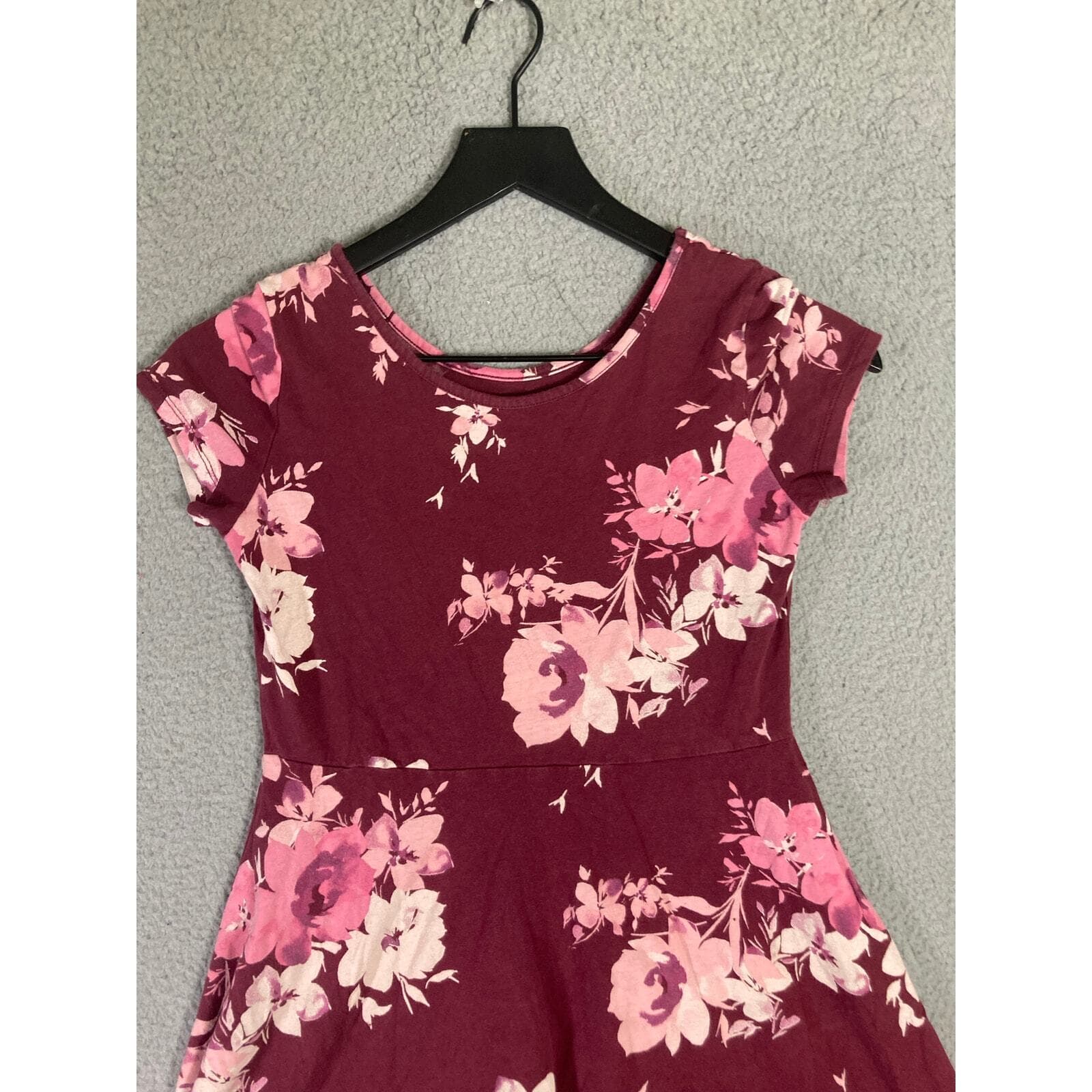Girls Floral Dress Set 2 Bell Sleeve Casual Spring Summer Kids Size Large Cute - Thumbnail 3