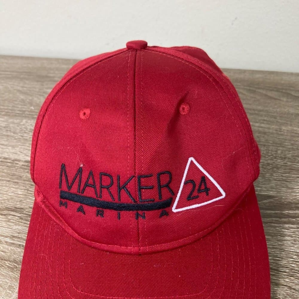 Merritt Island Florida Souvenir Snapback Trucker Hat Red Adjustable Cap Gift - Thumbnail 3