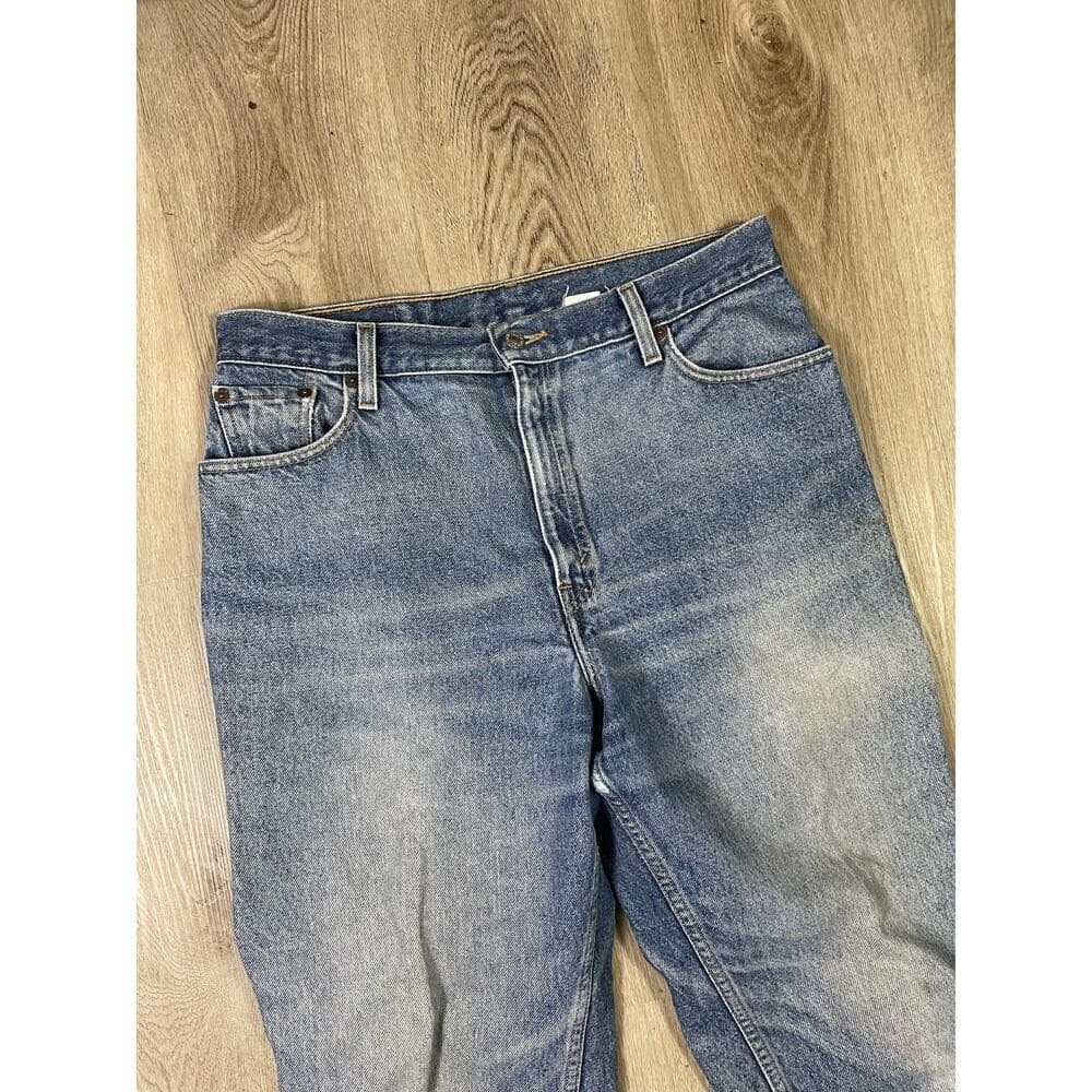 Levi's 550 Relaxed Fit Jeans Mens 33x28 Blue Denim USA Tapered Vintage 90s Style - Thumbnail 6