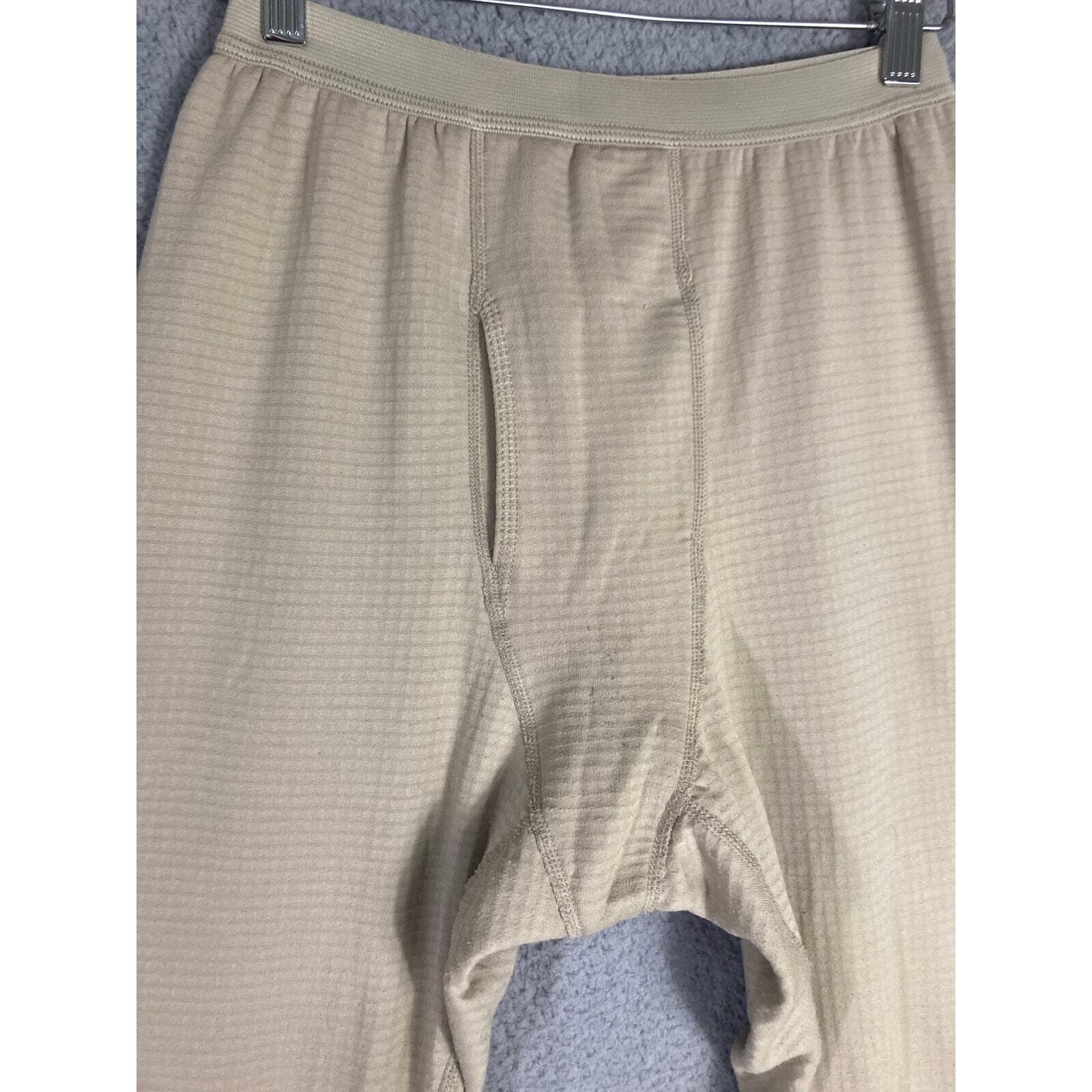 Men's L Brown Thermal Fleece 2-Piece Set for Outdoor Activities Warm - Thumbnail 4