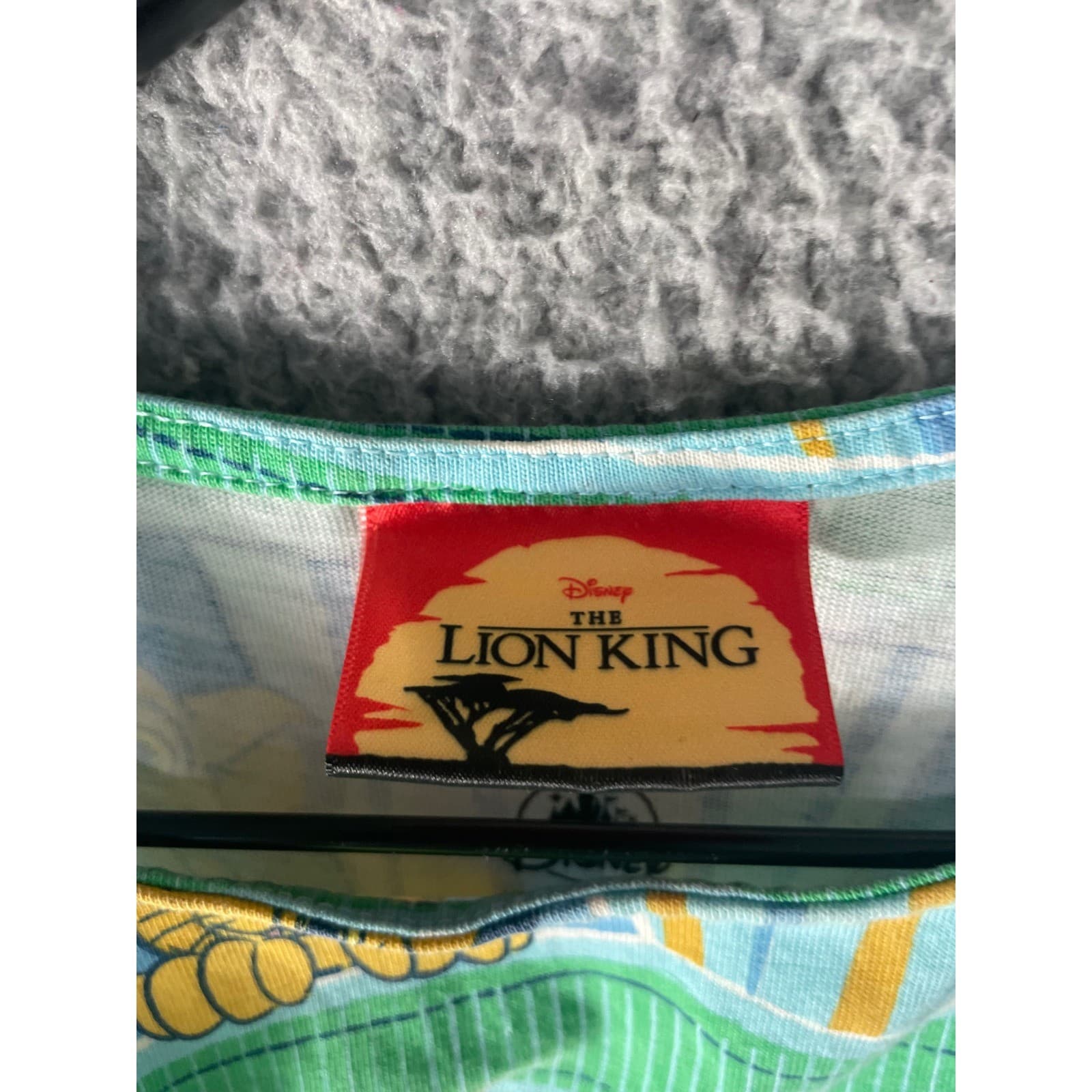 Disney Lion King Simba Shirt Womens XS Blue Green Cape Sleeve Animal Kingdom Top - Thumbnail 5