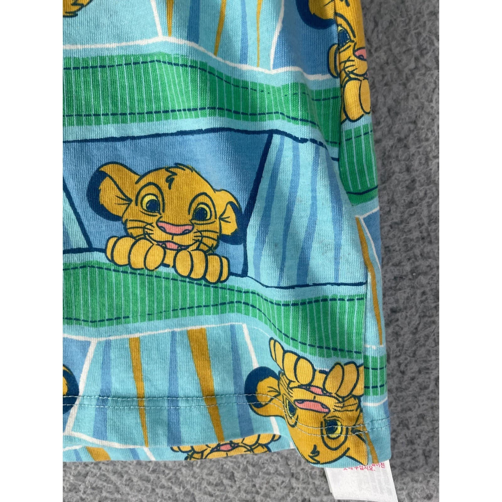 Disney Lion King Simba Shirt Womens XS Blue Green Cape Sleeve Animal Kingdom Top - Thumbnail 8