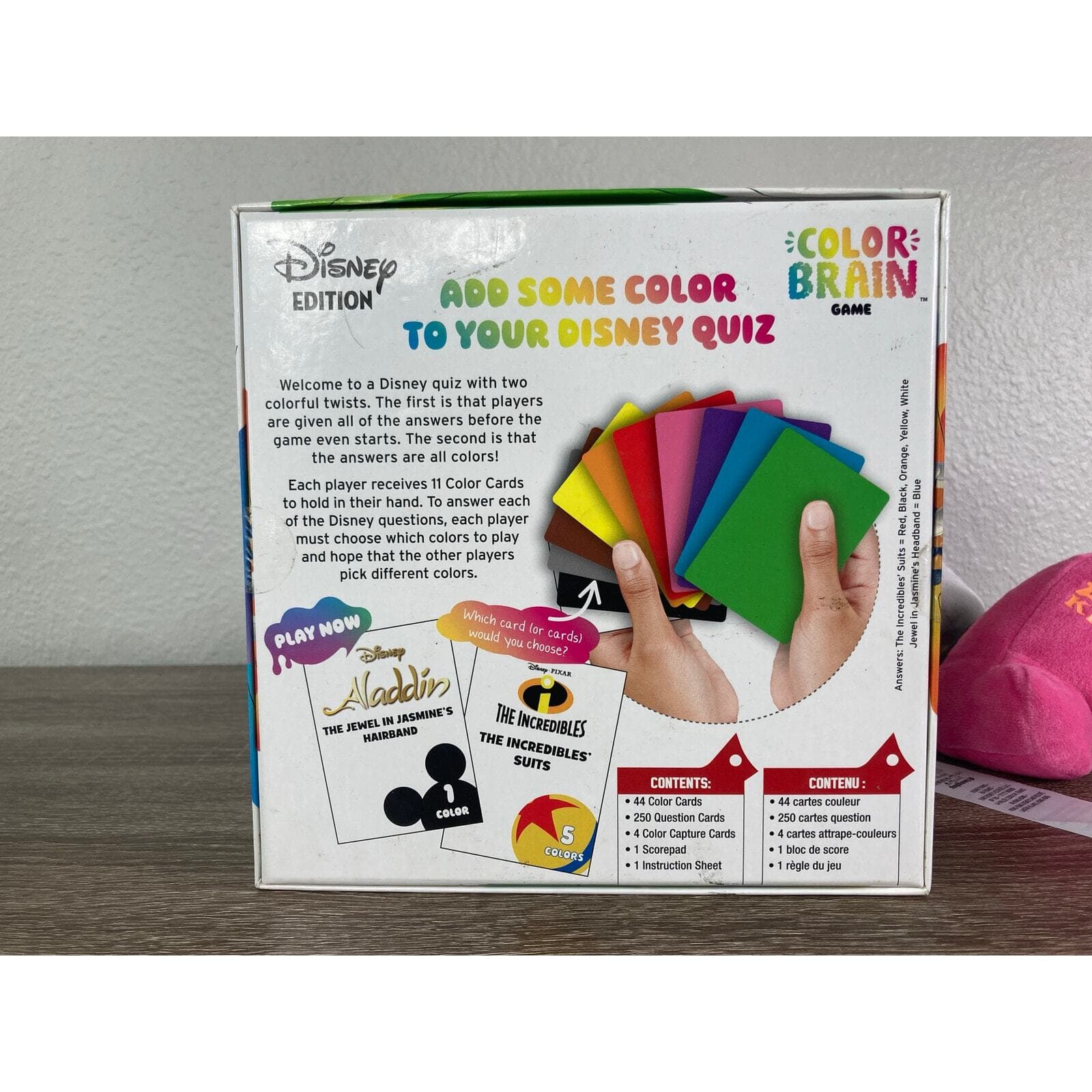 Disney Parks Animal Kingdom Minnie Mouse Plush Pillow & Color Brain Board Game - Thumbnail 5