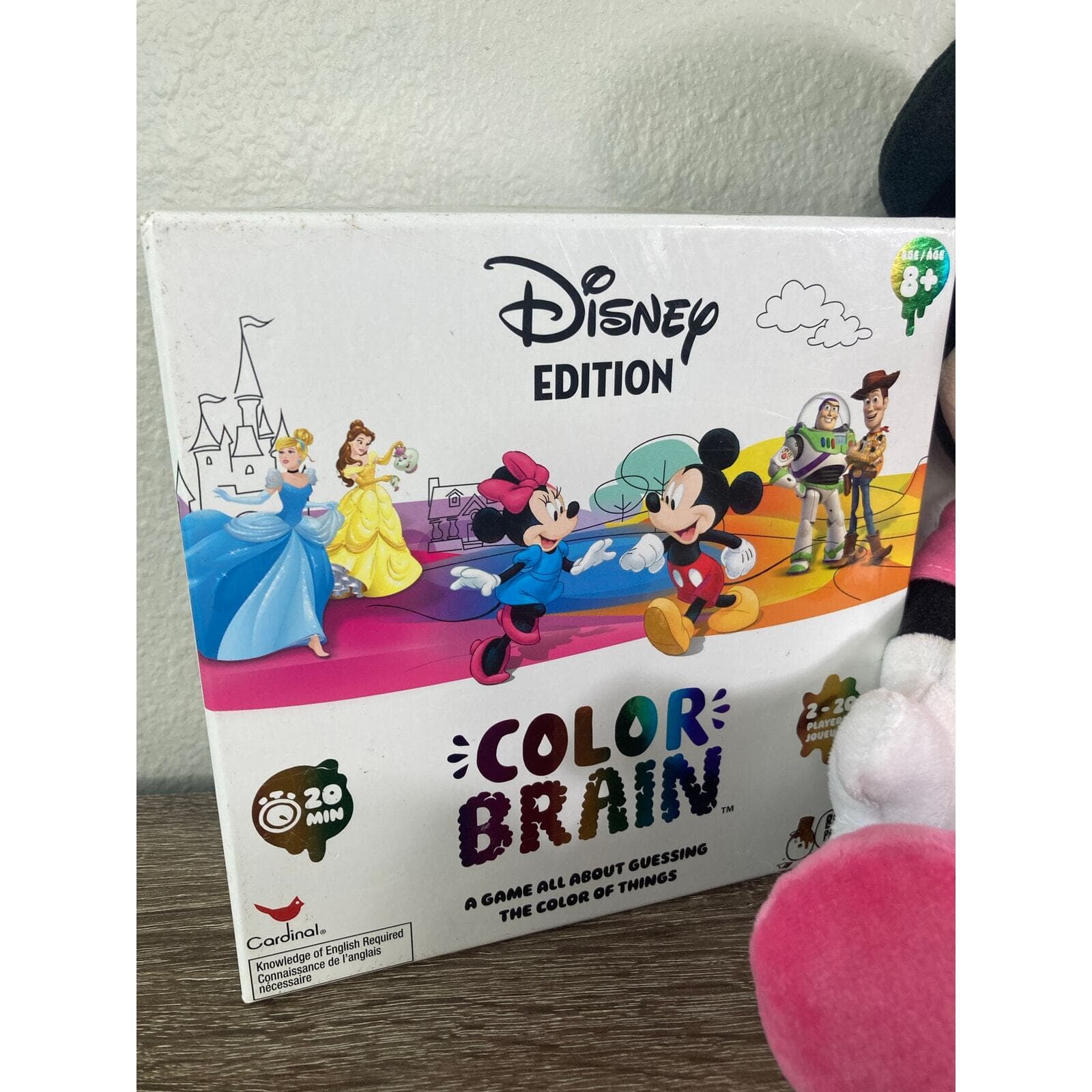 Disney Parks Animal Kingdom Minnie Mouse Plush Pillow & Color Brain Board Game - Thumbnail 4
