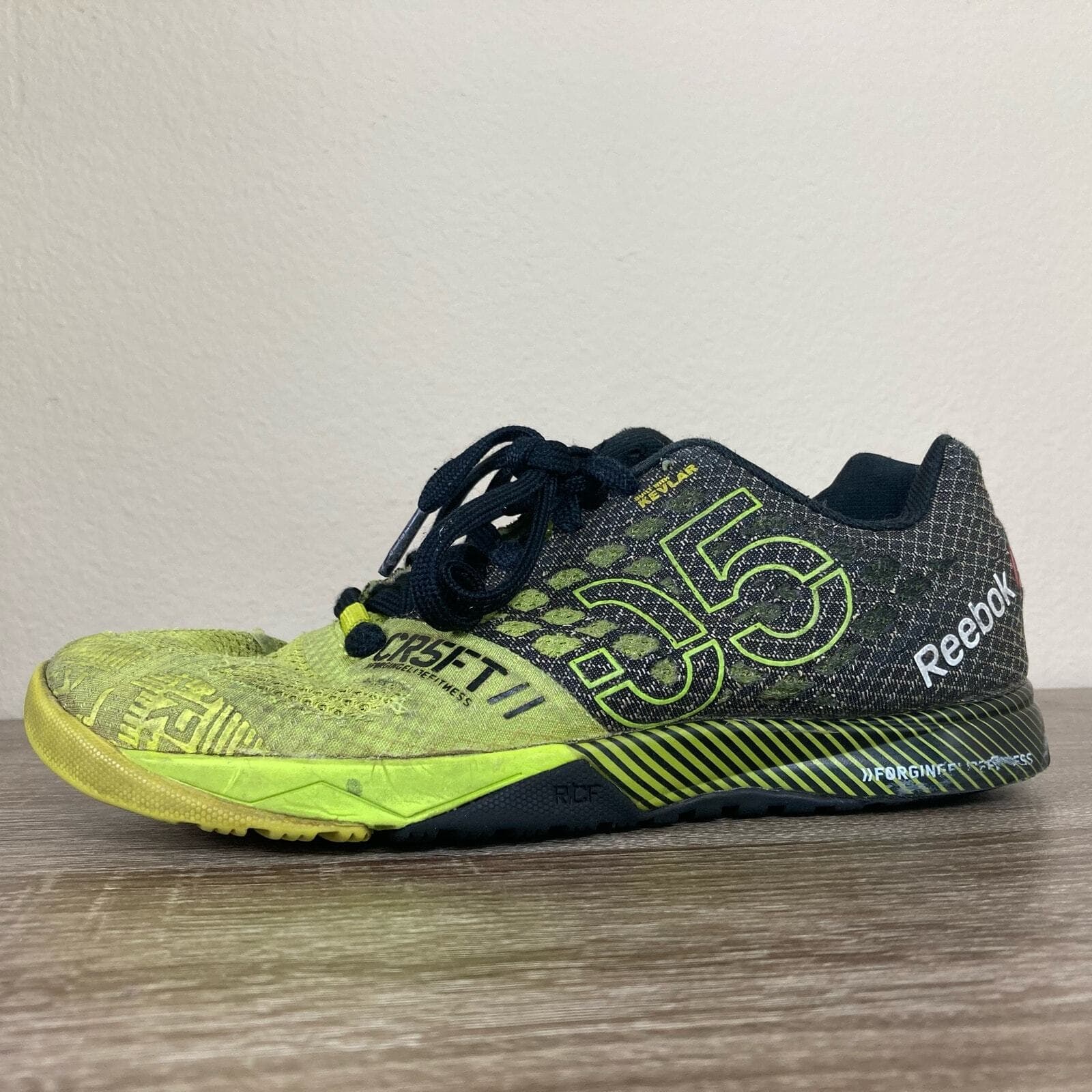 Reebok CrossFit Nano 5.0 Mens Size 7 Solar Yellow Training Shoes - Thumbnail 2