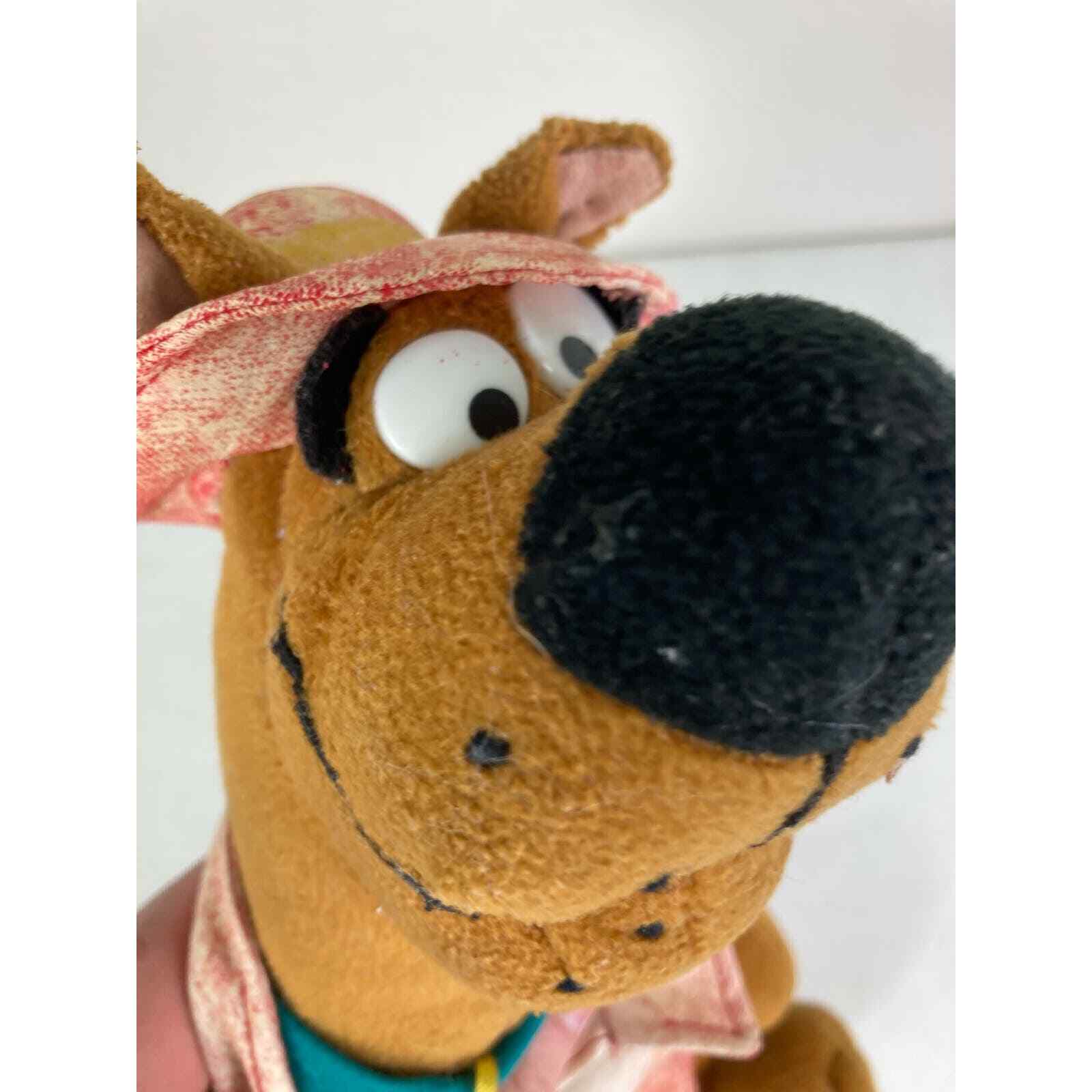 Vintage 1998 Scooby Doo Plush Red Raincoat Hat 13 Cartoon Network Toy - Thumbnail 15
