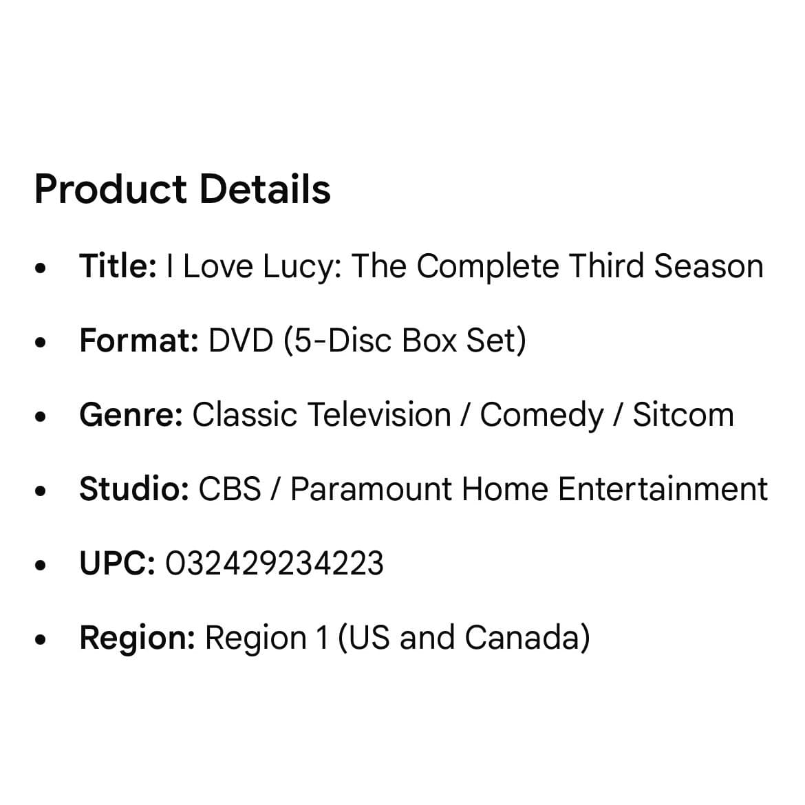 I Love Lucy The Complete Third Season DVD 5-Disc Box Set New Sealed 032429234223 - Thumbnail 2
