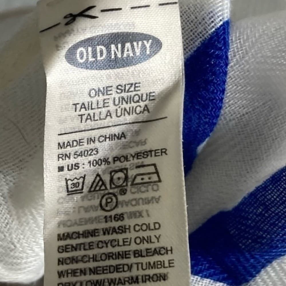 Old Navy California Map Wall Art Hanging Lightweight Decor Blue White State - Thumbnail 2