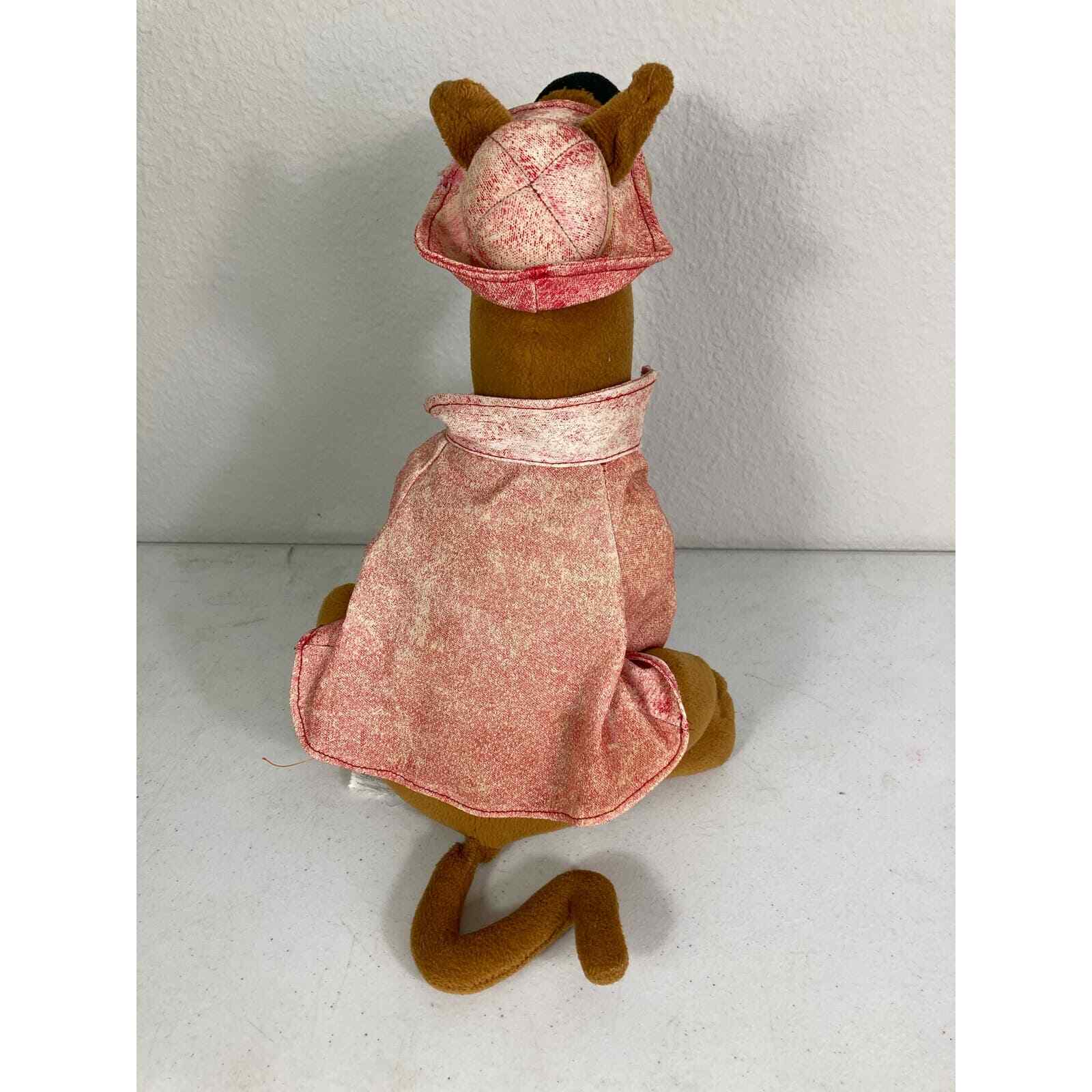 Vintage 1998 Scooby Doo Plush Red Raincoat Hat 13 Cartoon Network Toy - Thumbnail 10
