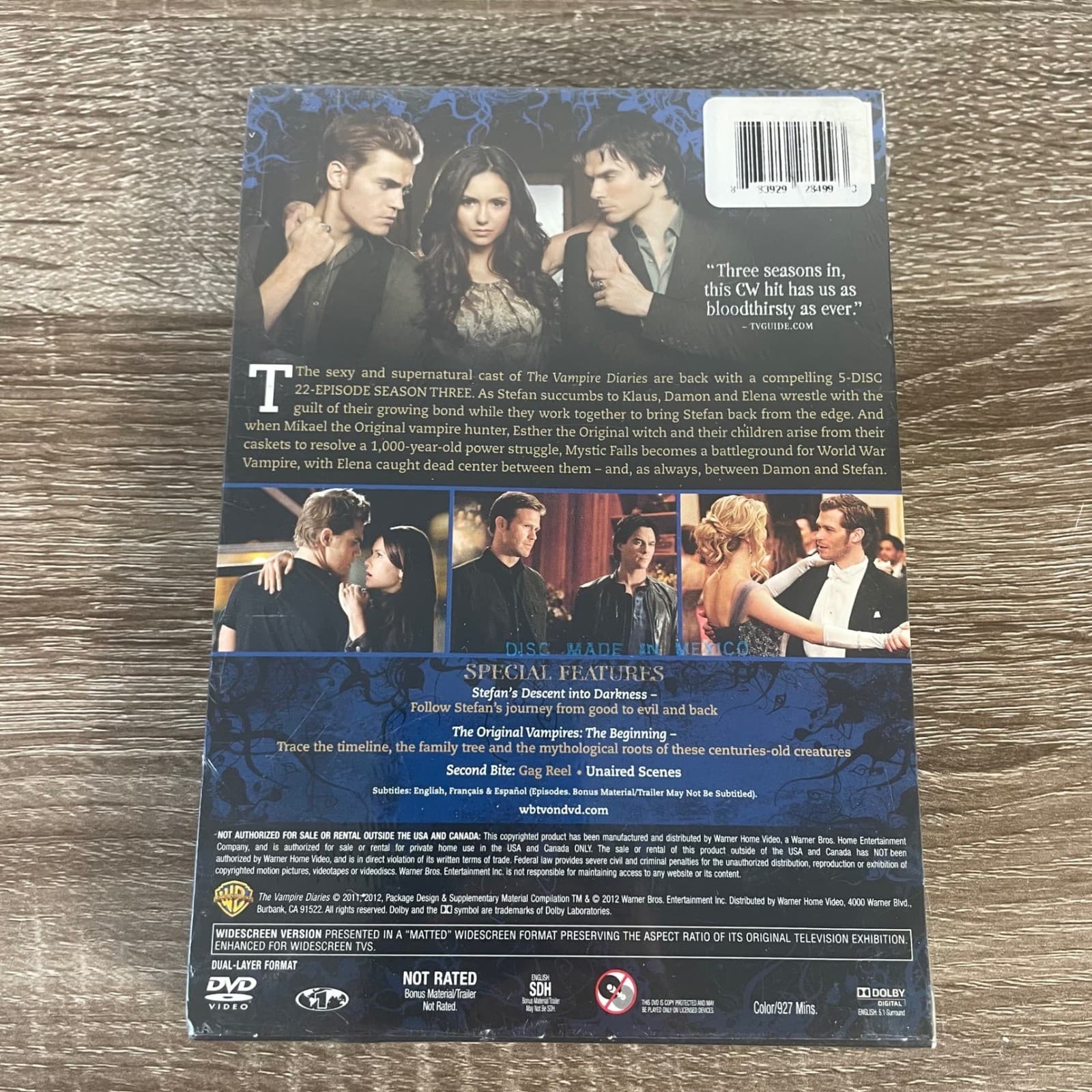 The Vampire Diaries Complete Third Season 3 DVD Box Set Promo Factory Sealed NEW - Thumbnail 4