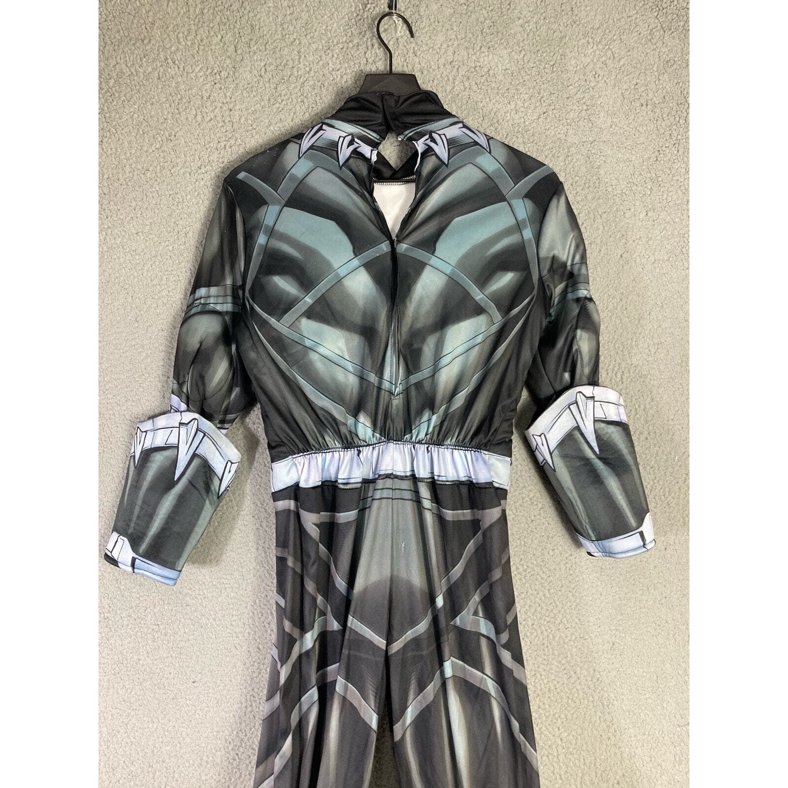 Black Panther Costume Kids Large 12-14 Rubies Marvel Muscle Chest Halloween - Thumbnail 11