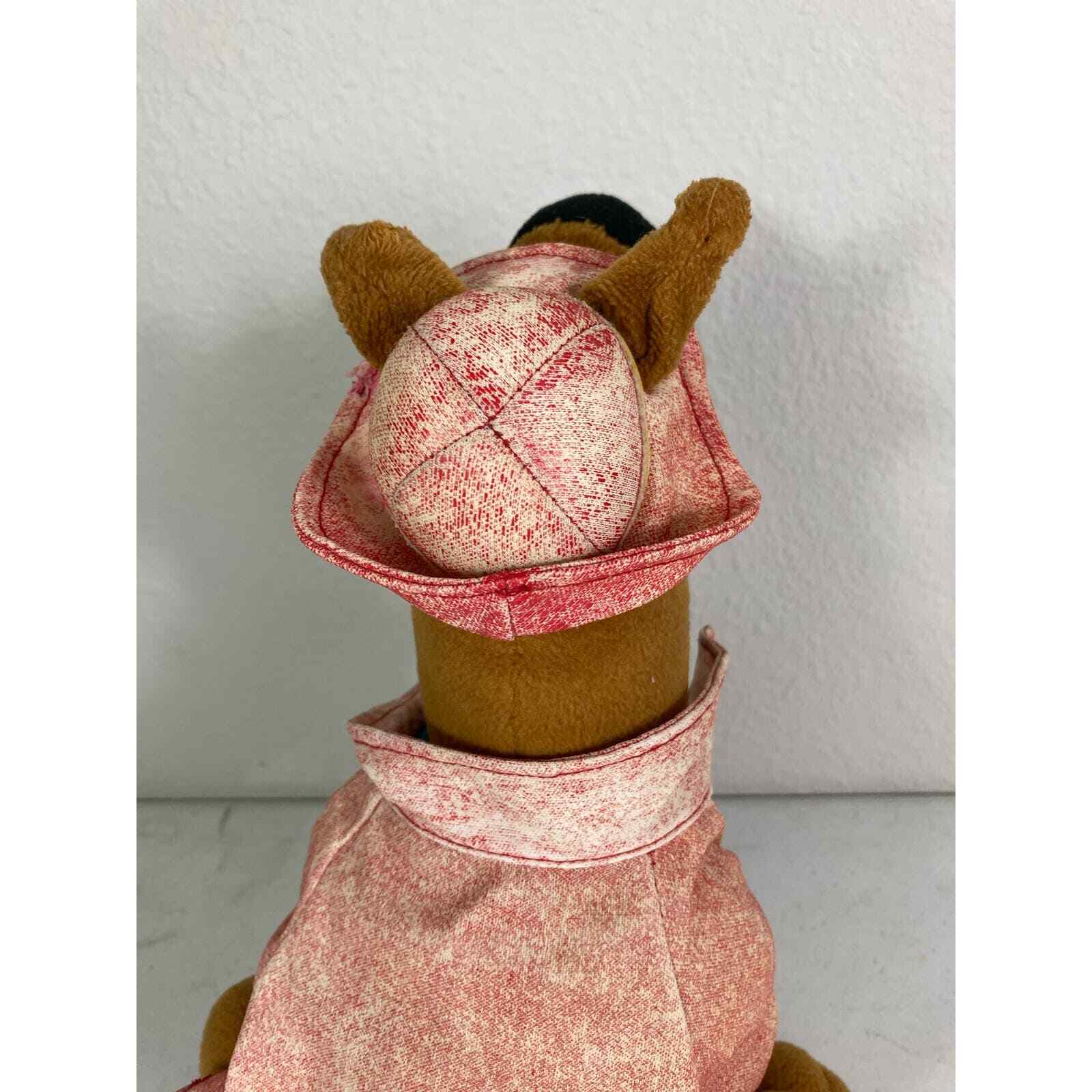 Vintage 1998 Scooby Doo Plush Red Raincoat Hat 13 Cartoon Network Toy - Thumbnail 11